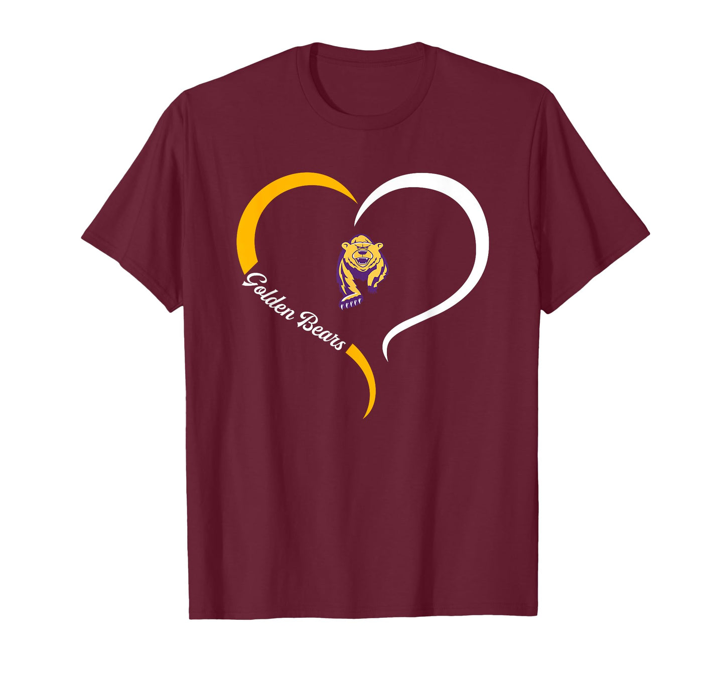 Upper Moreland Golden Bears Logo Half Heart Slogan HS T-Shirt