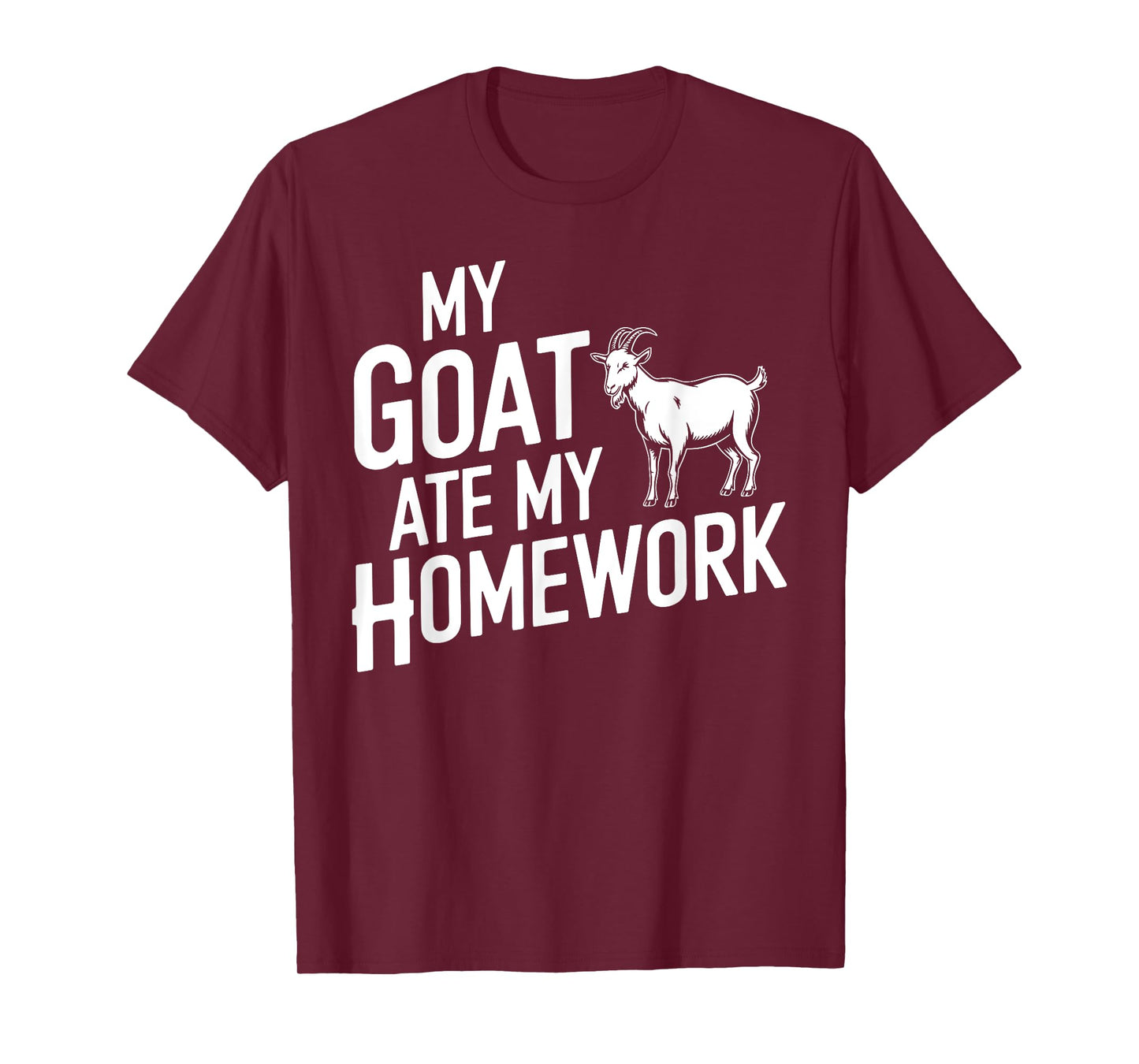 Funny Goat Art For Boys Girls Kids Goat Farmer Goat Lover T-Shirt