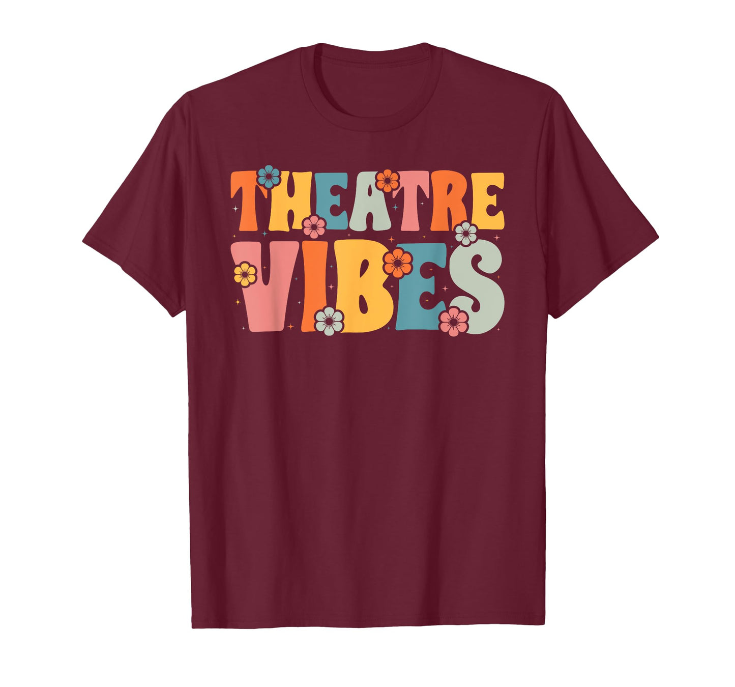 Retro Theatre Vibes Teacher Women Kids Auditorium Concert T-Shirt