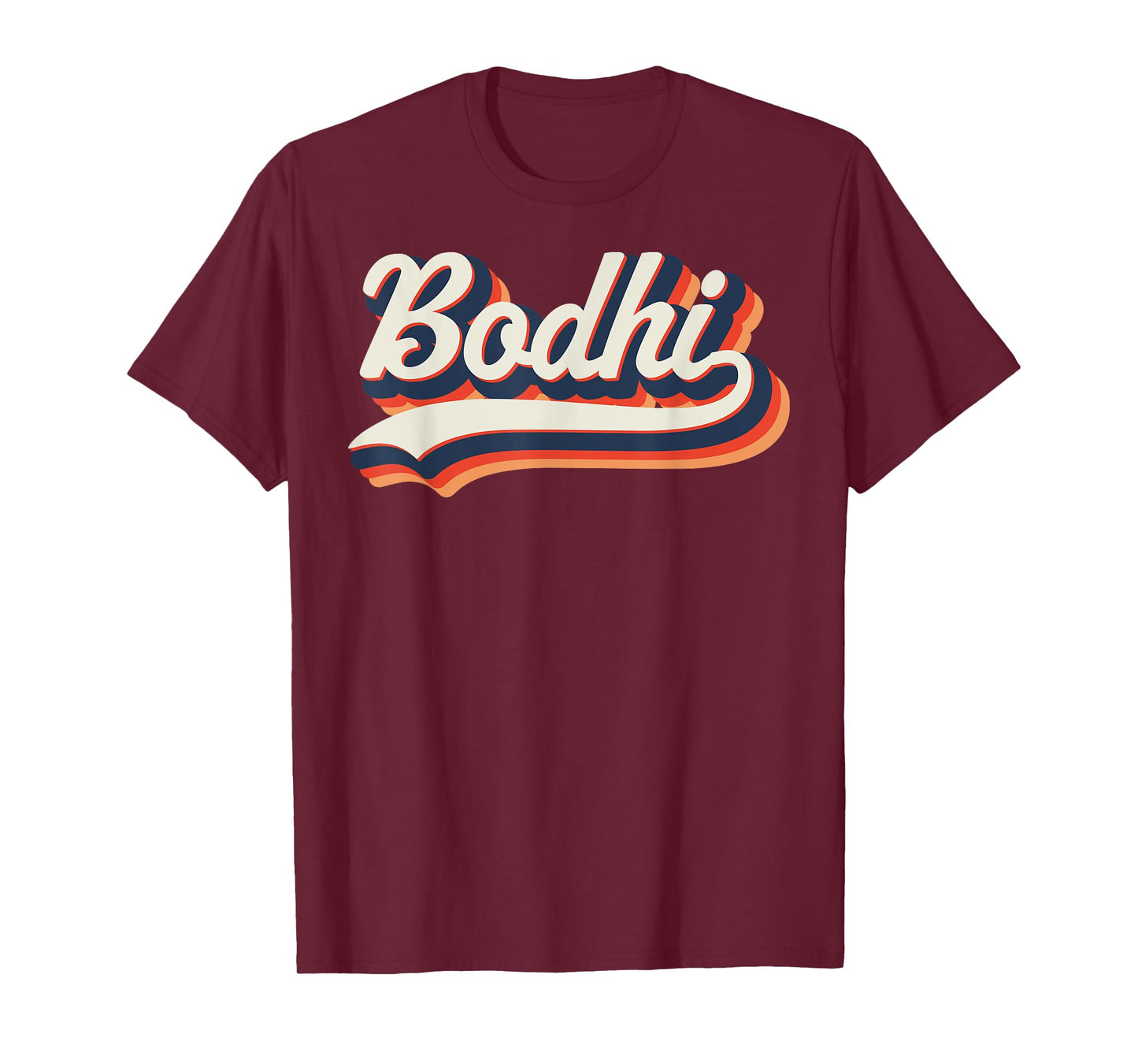 Bodhi First Name 70s Retro Groovy Custom Personalized Name T-Shirt
