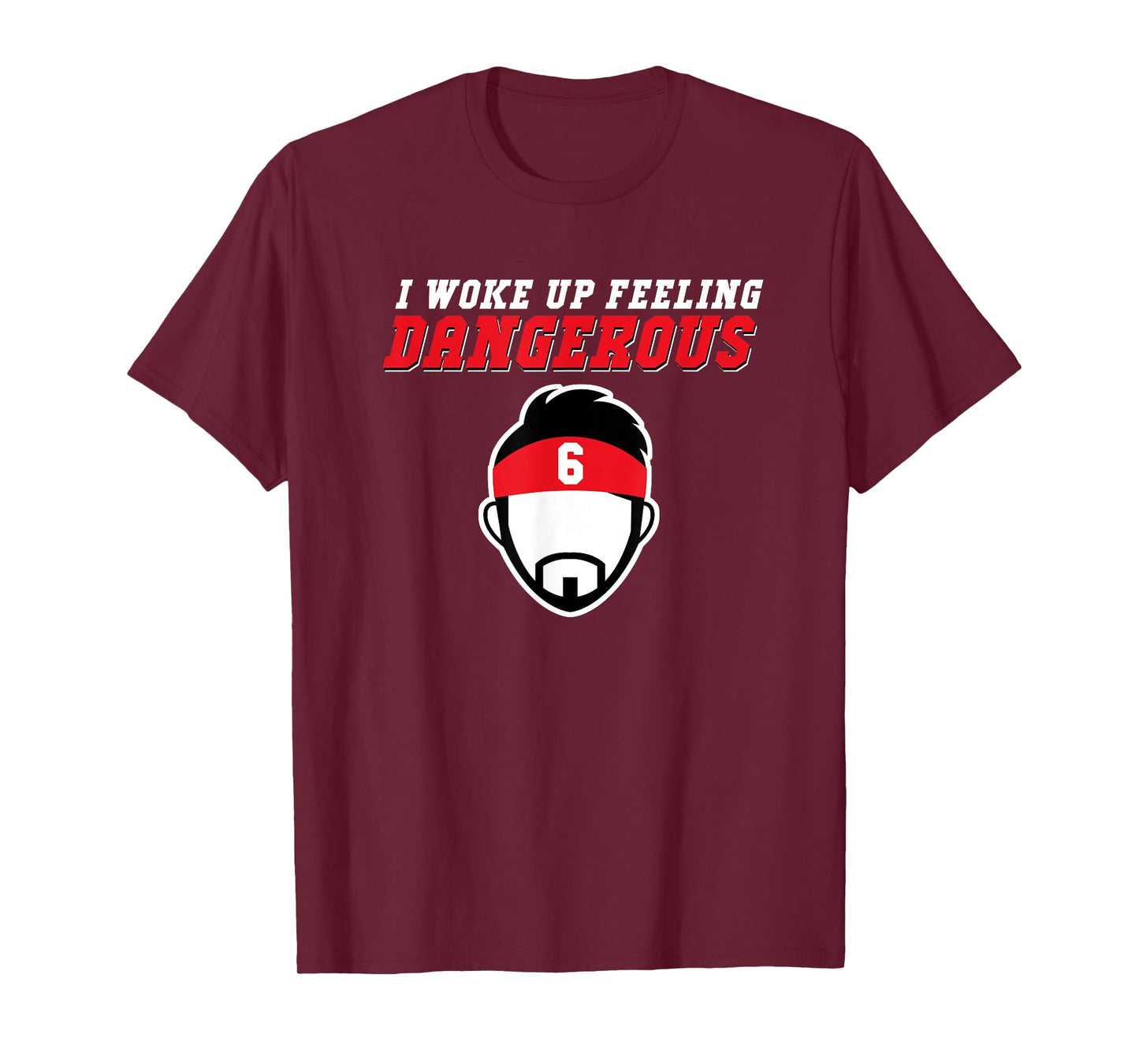 The Land - Tampa Woke Up Feeling Dangerous Football Team T-Shirt - Black - Small - Unisex-Adults
