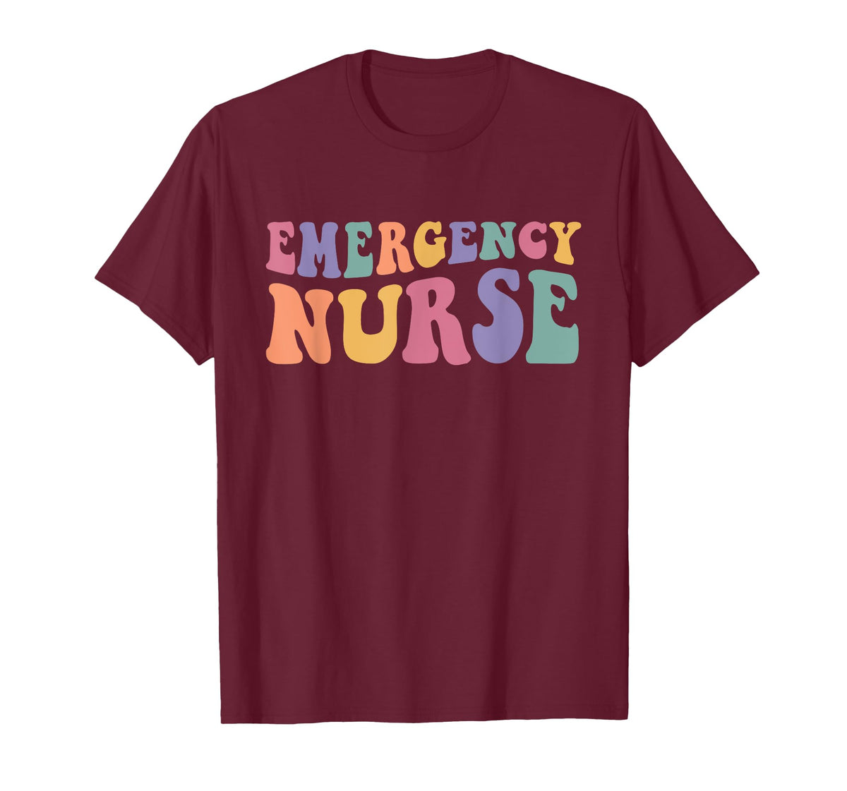 ER Nurse Groovy Emergency Nurse Nursing School Women T-Shirt
