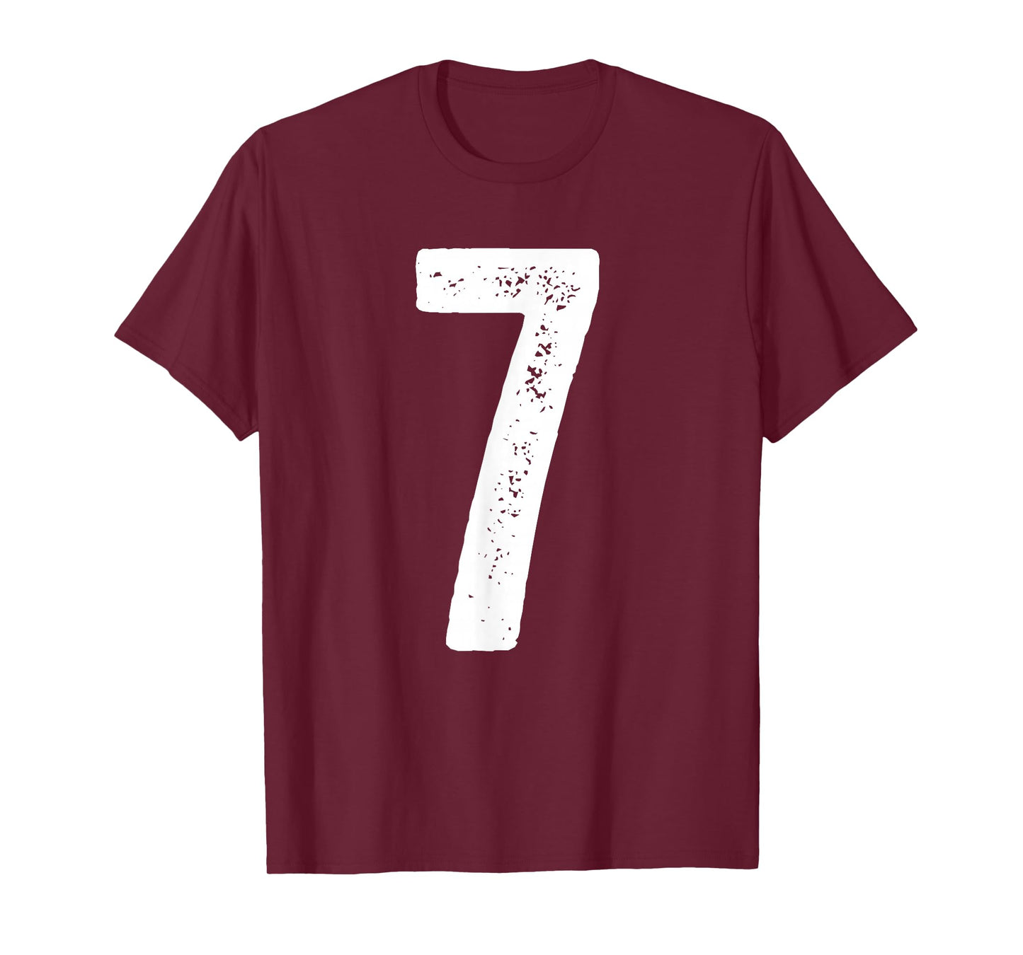 7th Birthday 7 Years Uniform Sports Team Jersey Number 7 T-Shirt