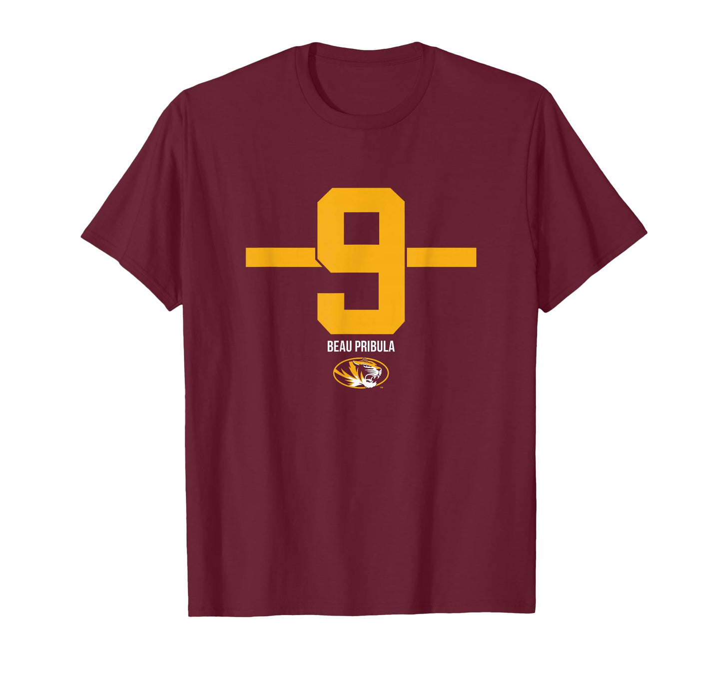 Missouri Football: Beau Pribula 9 Stripe T-Shirt