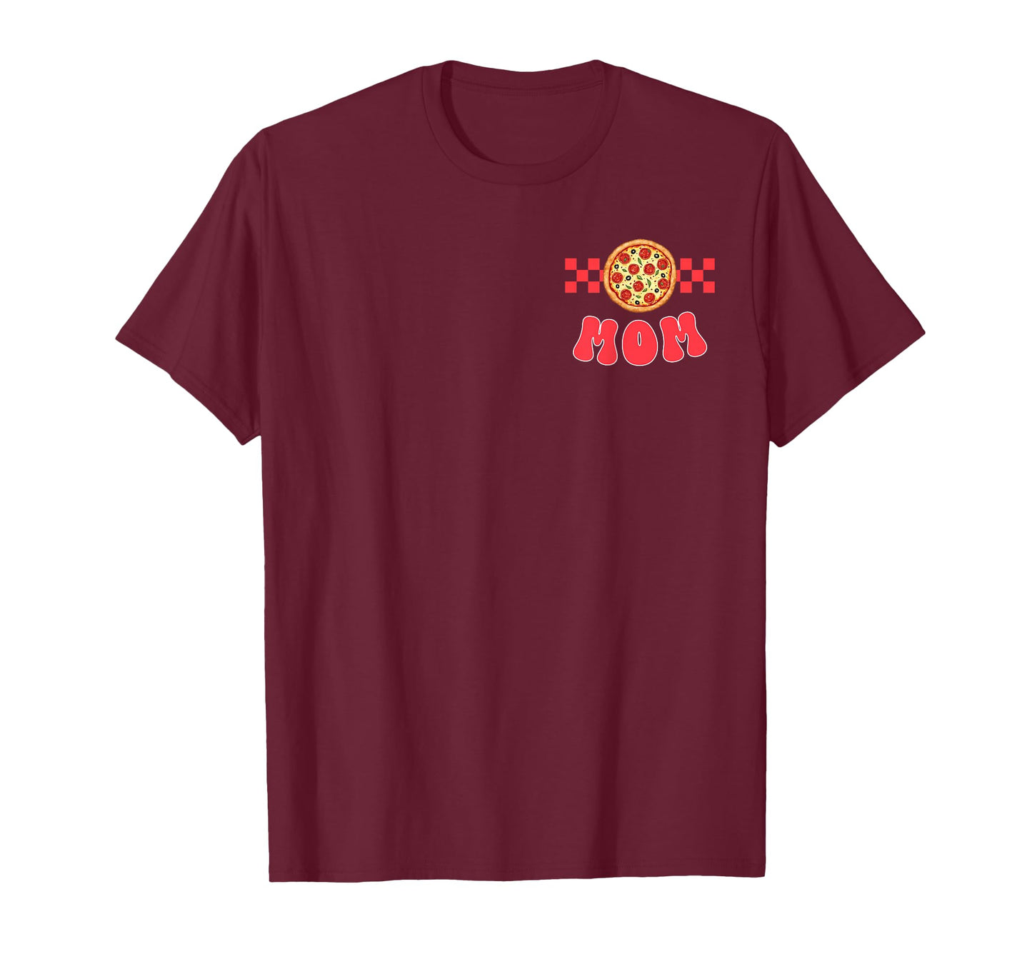 Mom of The First Pizza Birthday Boy Girl Family Matching T-Shirt