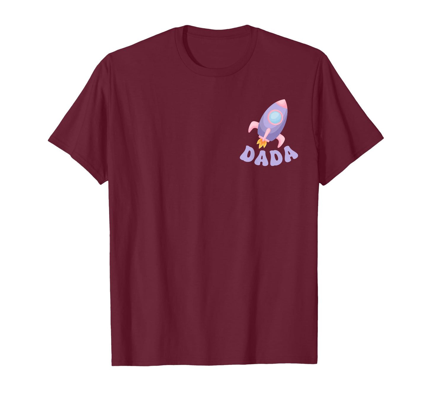 Two The Moon Dada of The Birthday Girl Astronaut Family T-Shirt