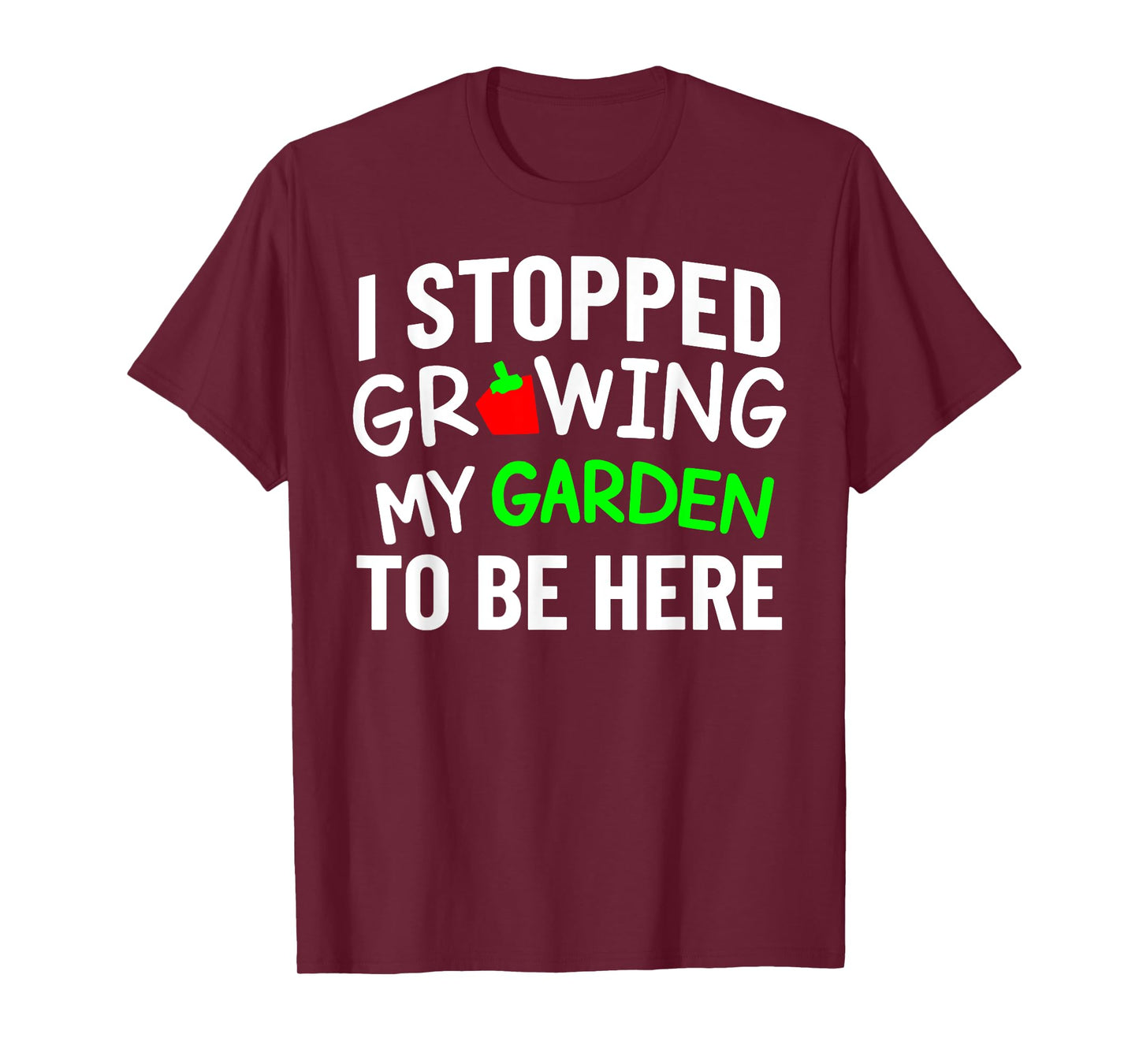 I Stopped Growing My Garden Funny Back To School Gamer Tee T-Shirt