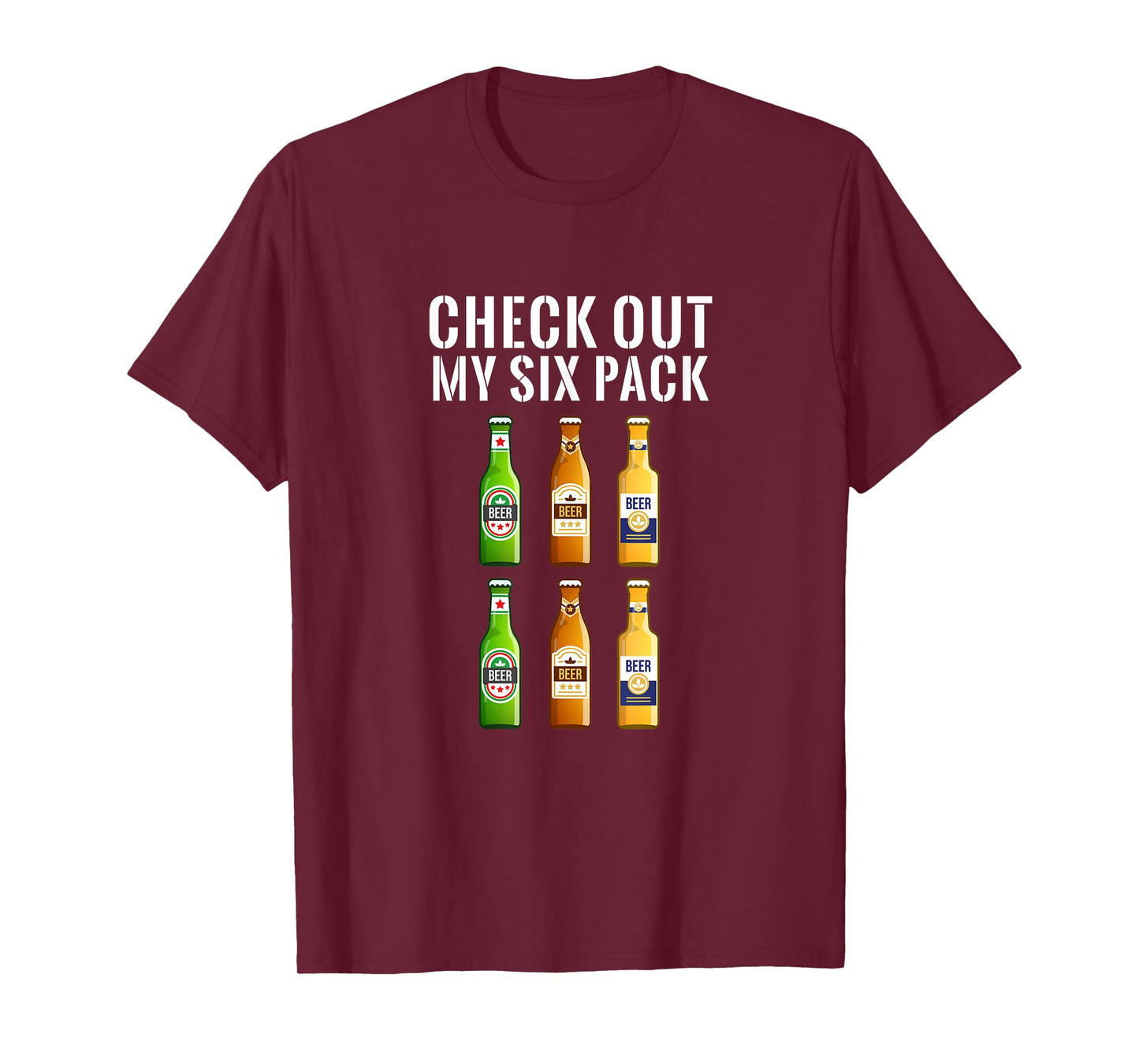 Check Out My Six Pack Beer - Funny Gym T-Shirt