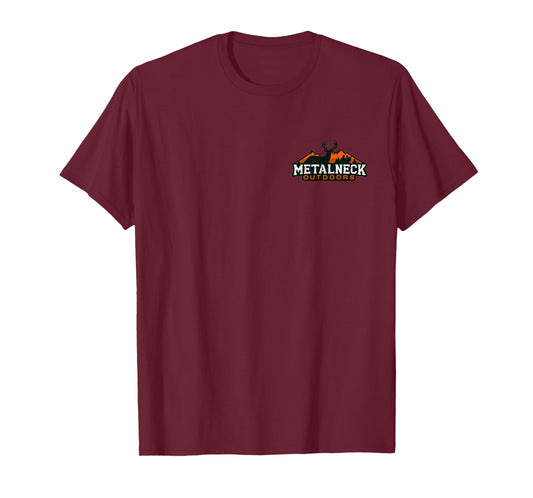 Metalneck Outdoors Deer on Back T-Shirt