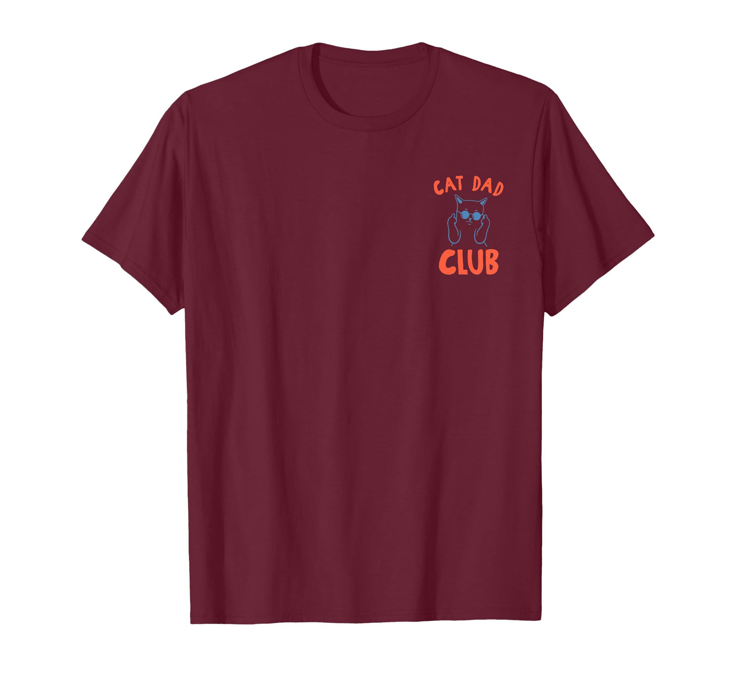 Funny Cat Dad Club Life is Better with Cats Retro Cat Dad T-Shirt