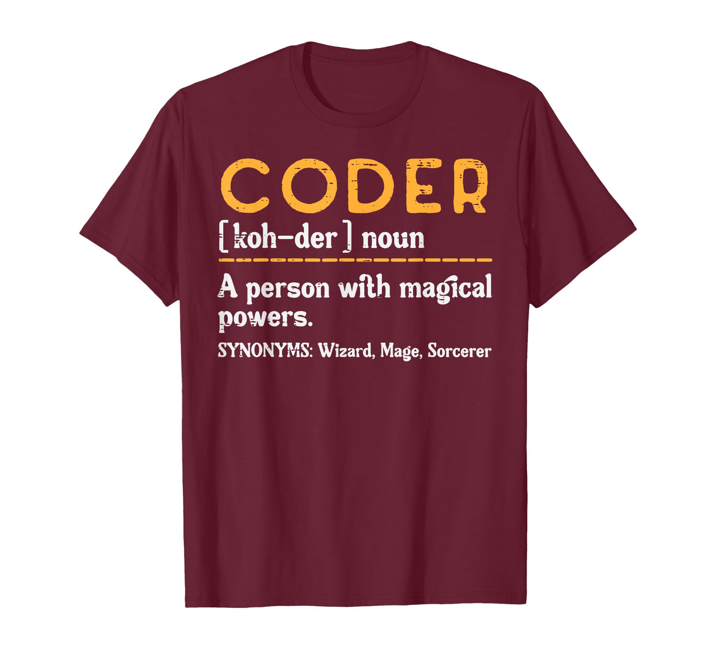 Coder Definiton IT Programmer Software Developer Men Women T-Shirt