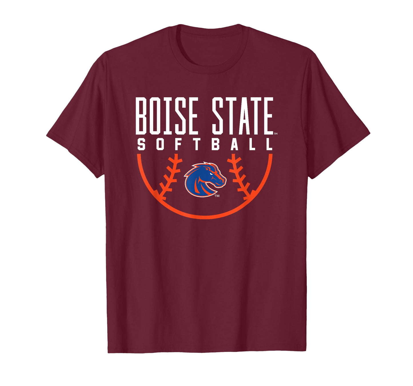 Boise State University BSU Broncos Softball Arch T-Shirt