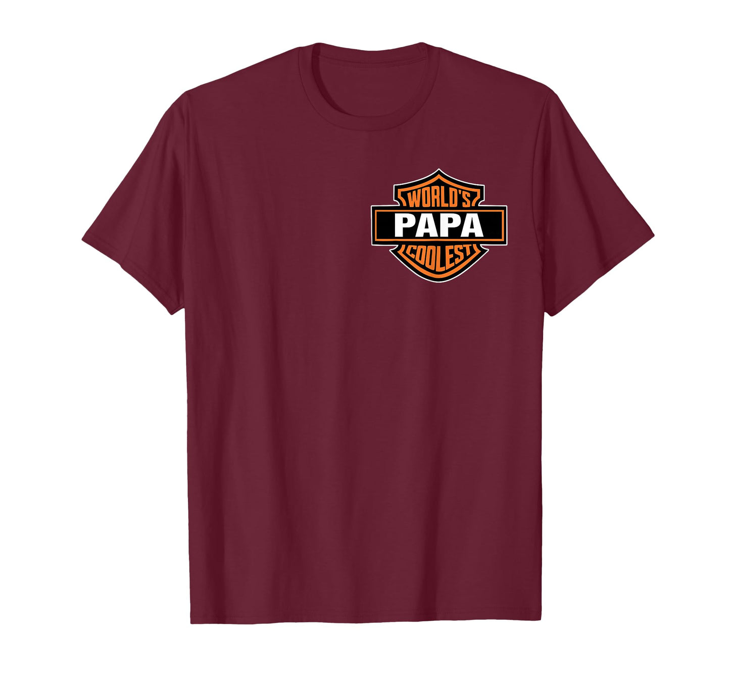 Worlds Coolest Papa Matching Family Father's Day Pocket T-Shirt