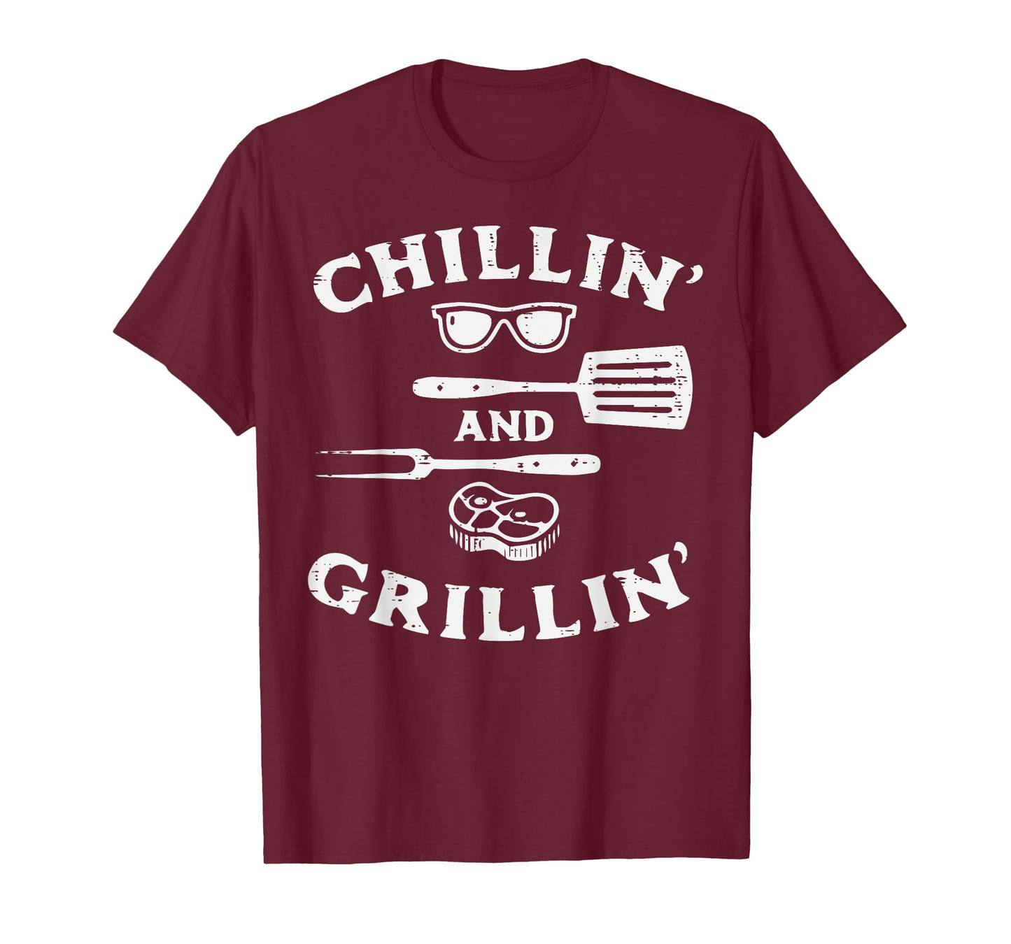 Bbq Grillin Chillin Barbecue Grill Master Dad Men Women Kids T-Shirt