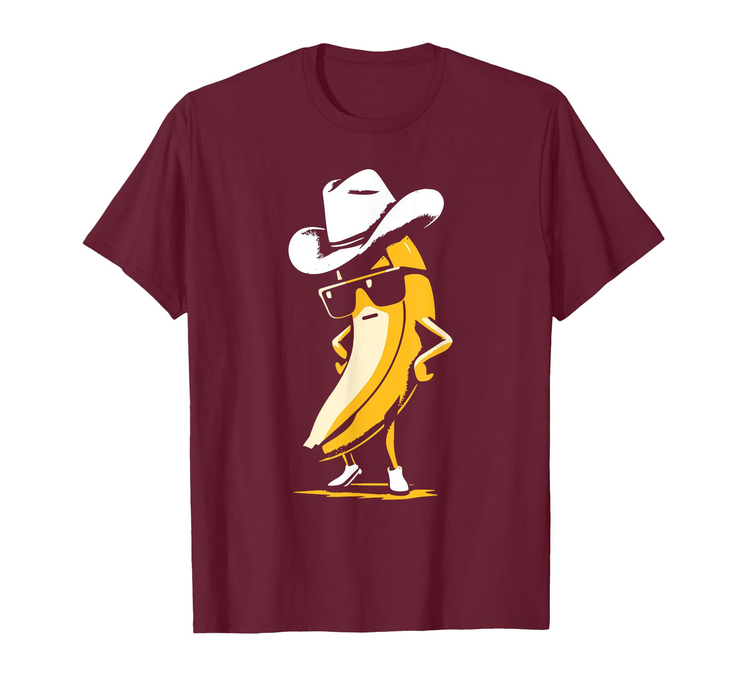 Banana Cowboy Cowgirl Country Western Novelty Funny Banana T-Shirt