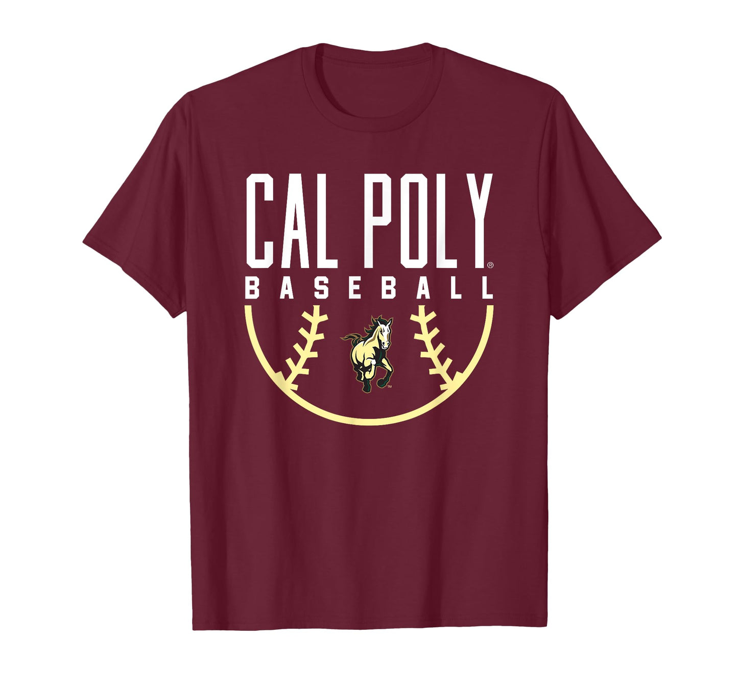 Cal Poly Mustangs Baseball Arch T-Shirt