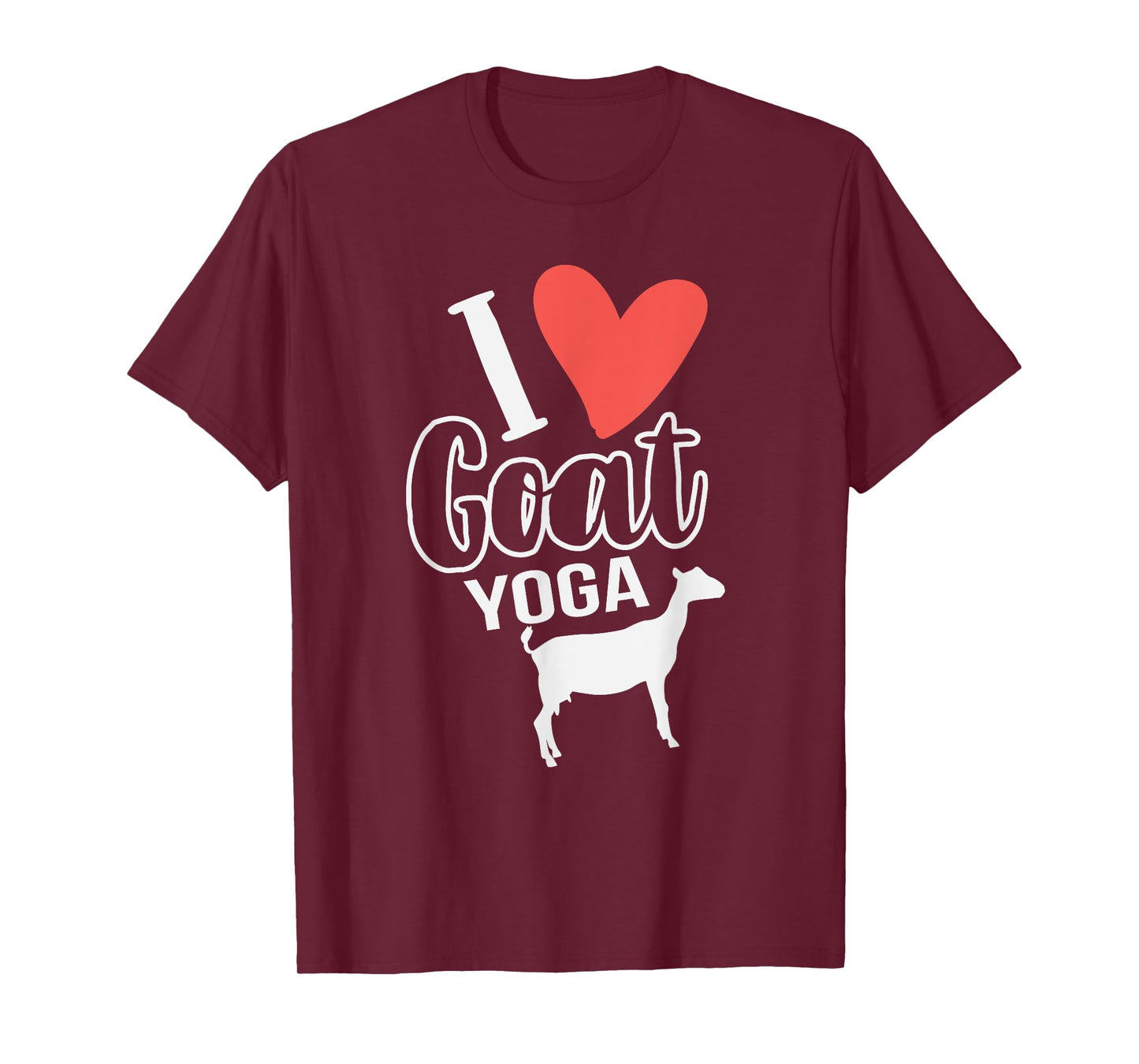 I Love Goat Yoga Funny Goat Yoga T-Shirt for Women T-Shirt