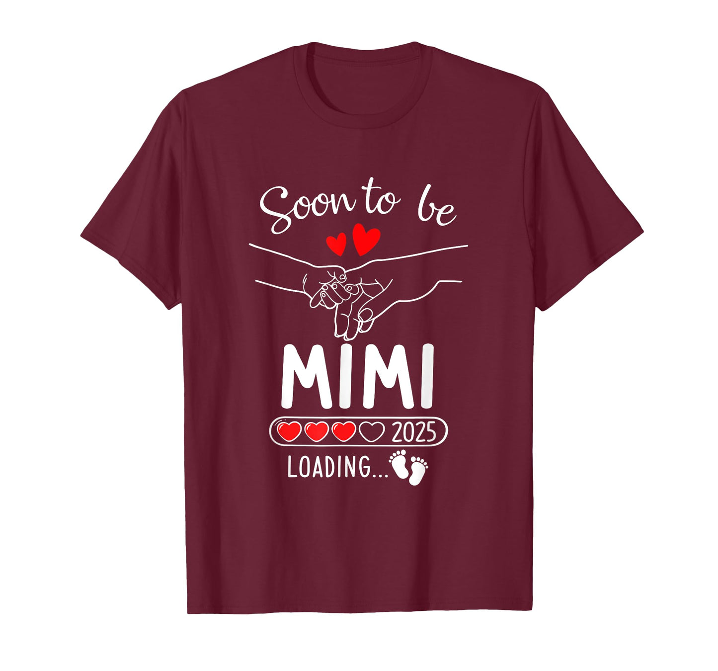 Soon To Be Mimi 2025 Loading Pregnancy Announcement Mimi T-Shirt