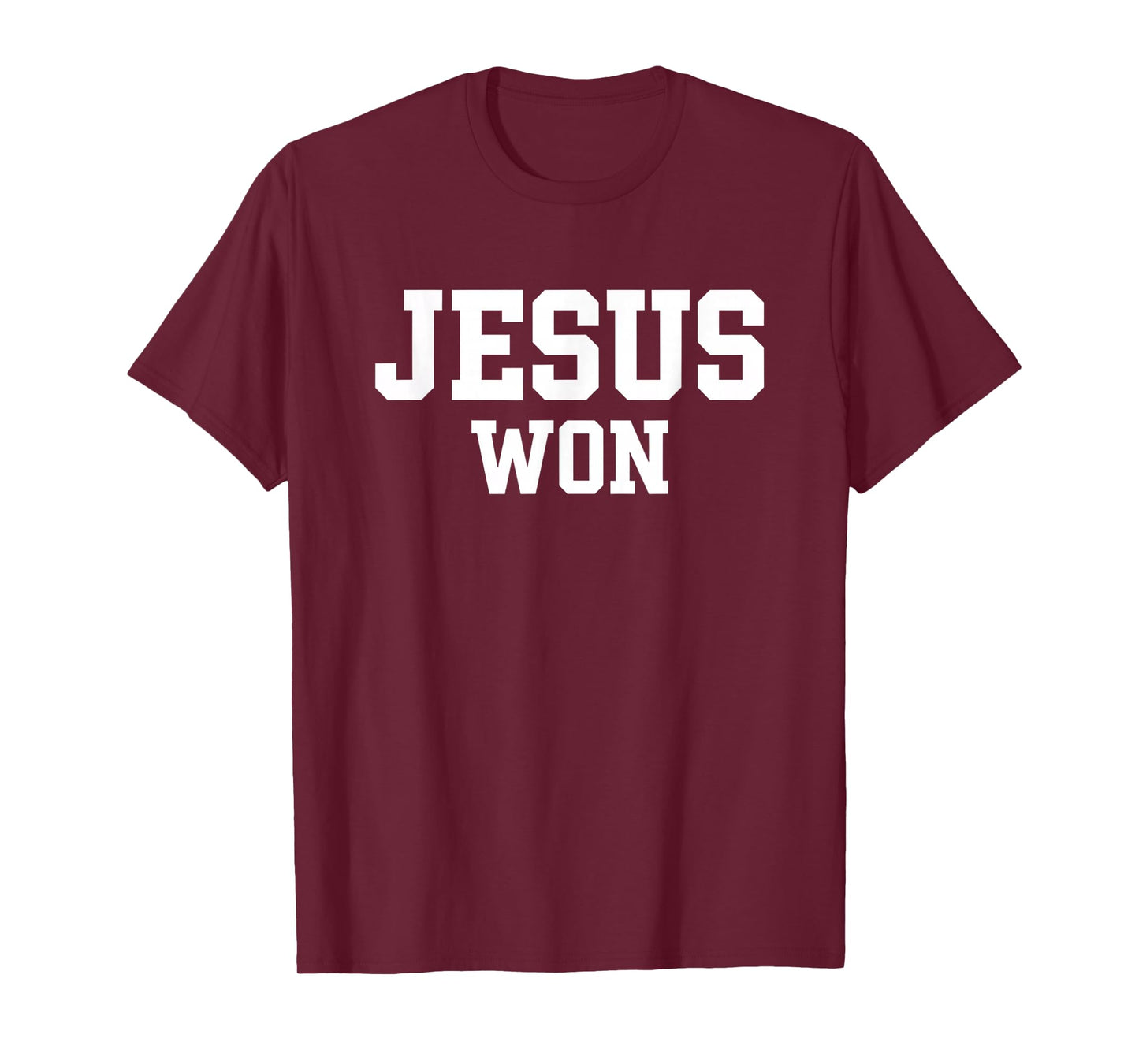 Christian Jesus Won Retro Varsity Statement T-Shirt