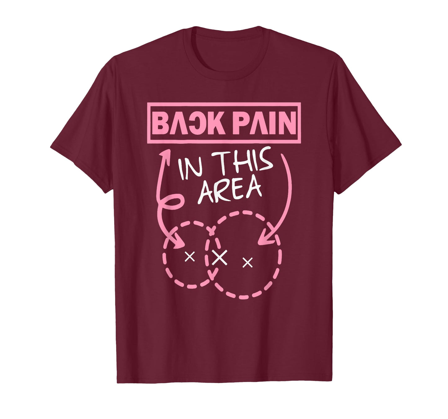Back Pain In This Area Funny T-Shirt