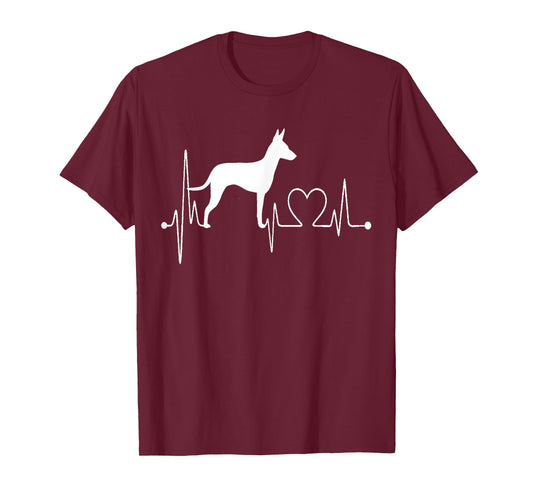 Manchester Terrier Dog My Heartbeat EKG Dogs My Cardio T-Shirt