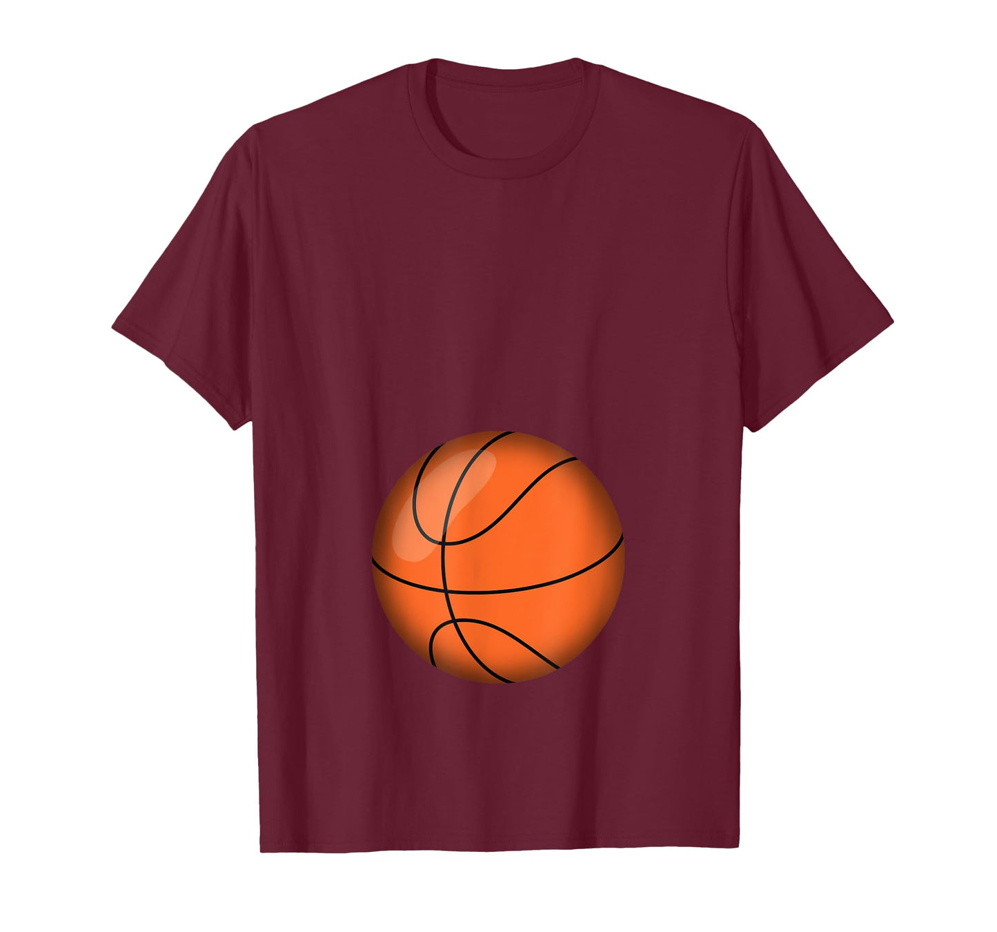 Funny Basketball Player Belly Pregnant Mama T-Shirt