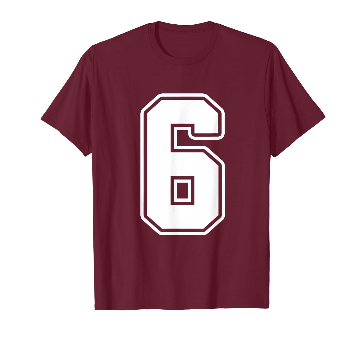 Number 6 Six Seven 6 7 Meme Funny 6th Birthday Design T-Shirt
