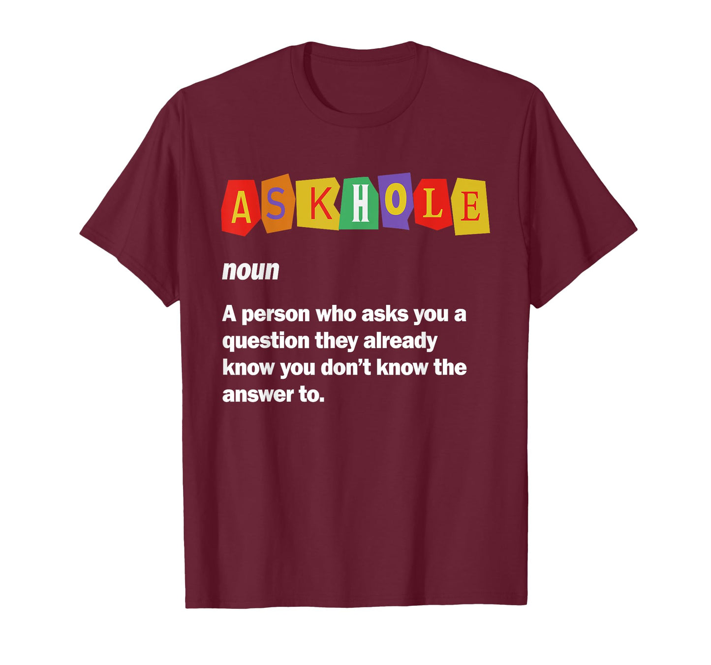 Funny Trivia Night Host Askhole Trivia Game Night T-Shirt