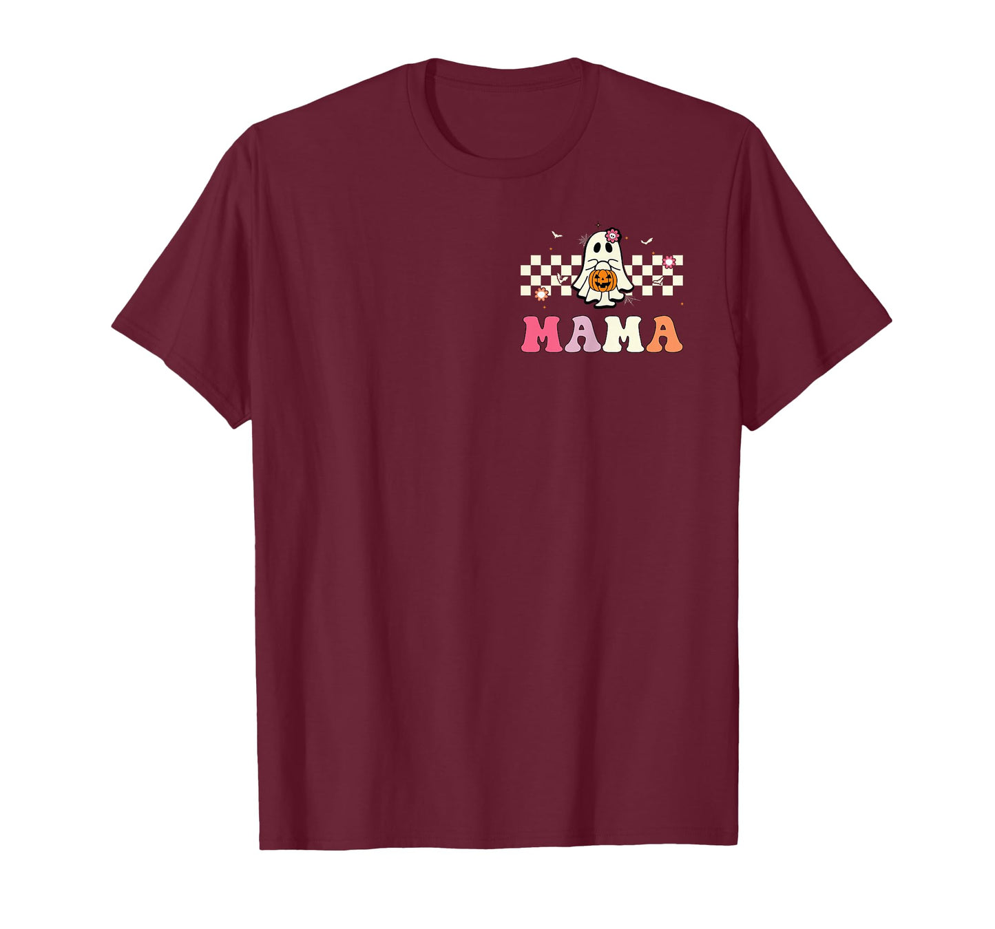 Mama Ghost Boo One Spooky Mama First Halloween Birthday Boy T-Shirt