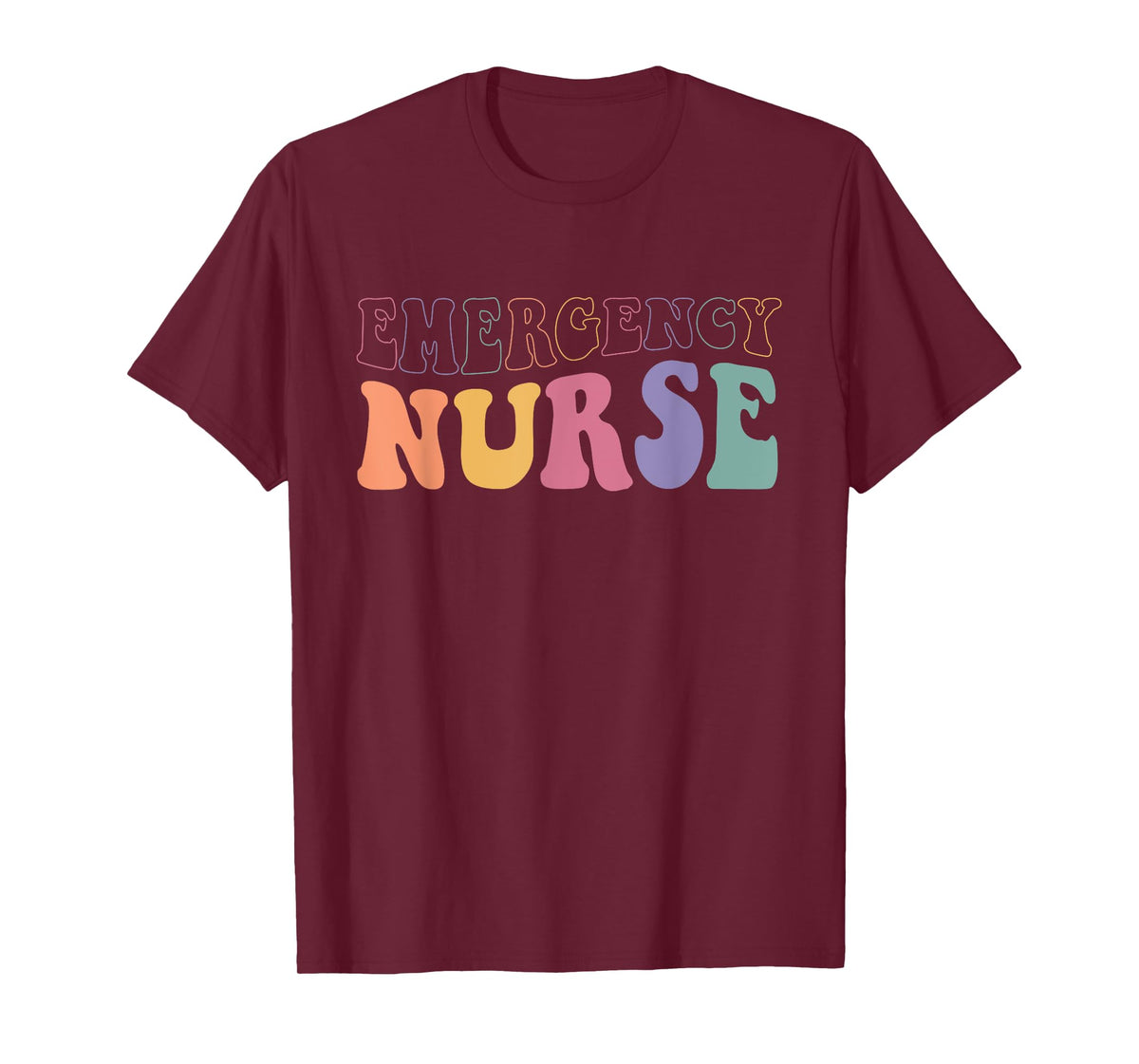 ER Nurse Groovy Emergency Nurse Nursing School Women T-Shirt