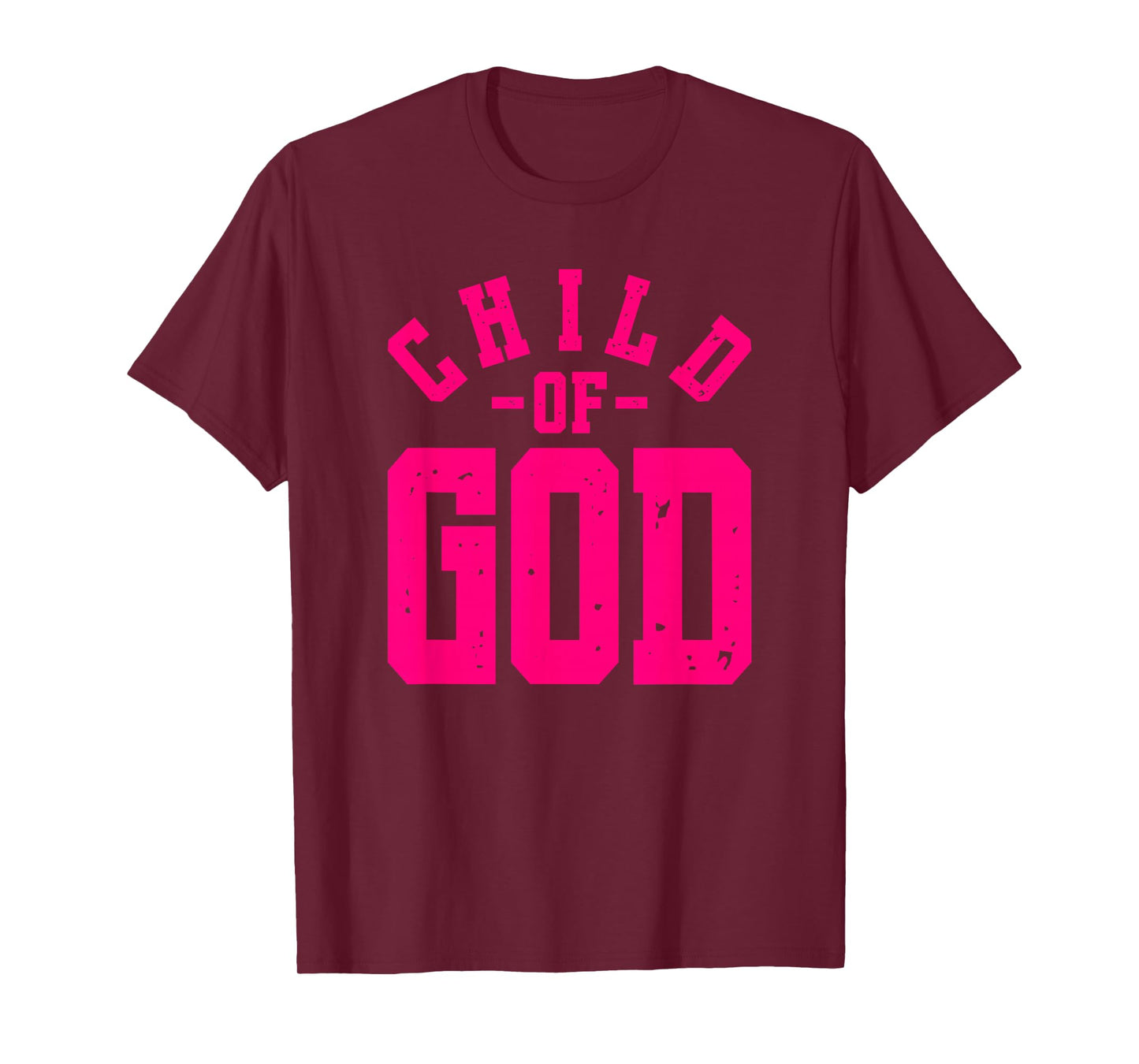 Child Of God - Christian Faith Inspirational - Pink Graphic T-Shirt