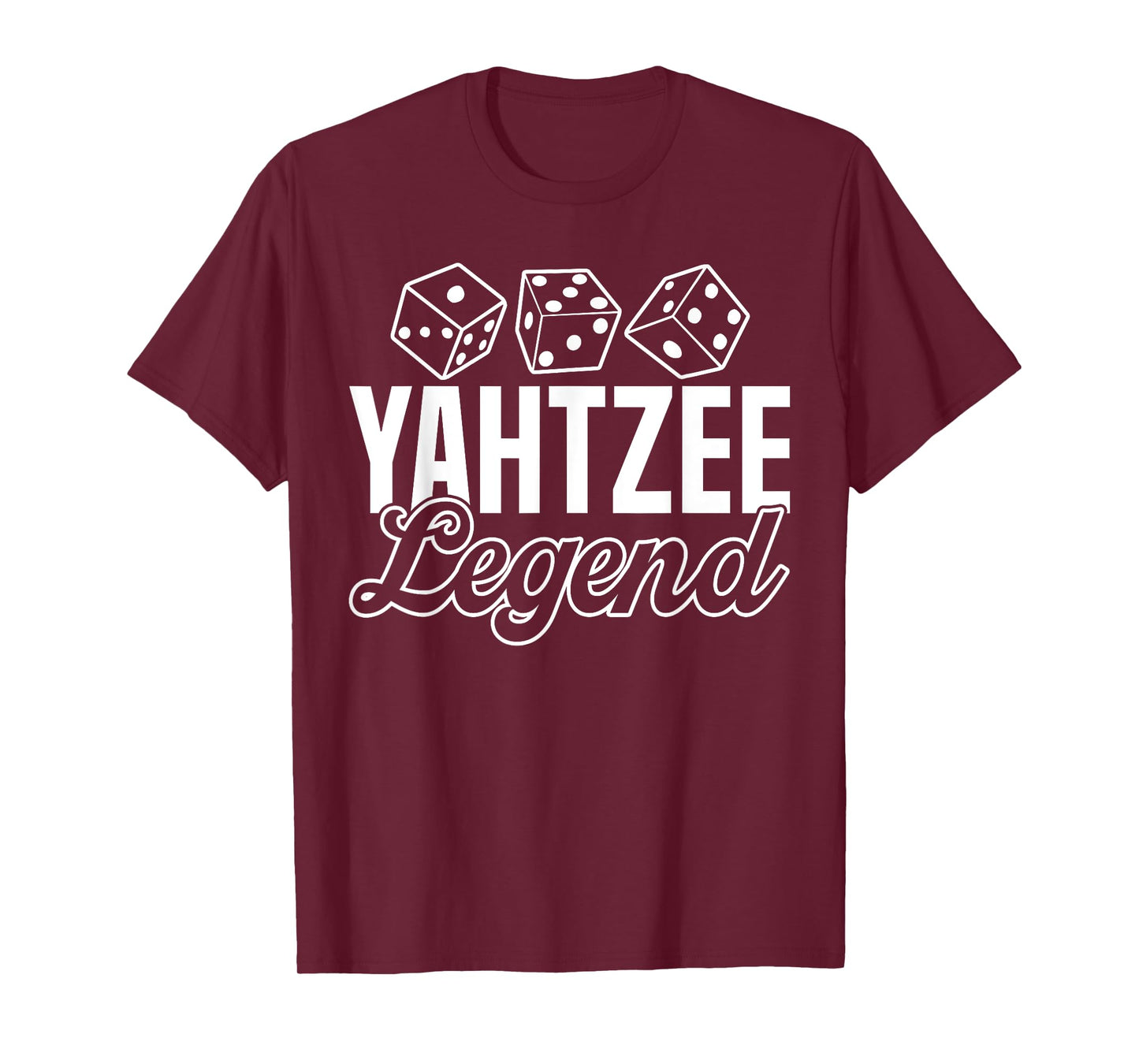 Yahtzee Legend Player Dice Game T-Shirt