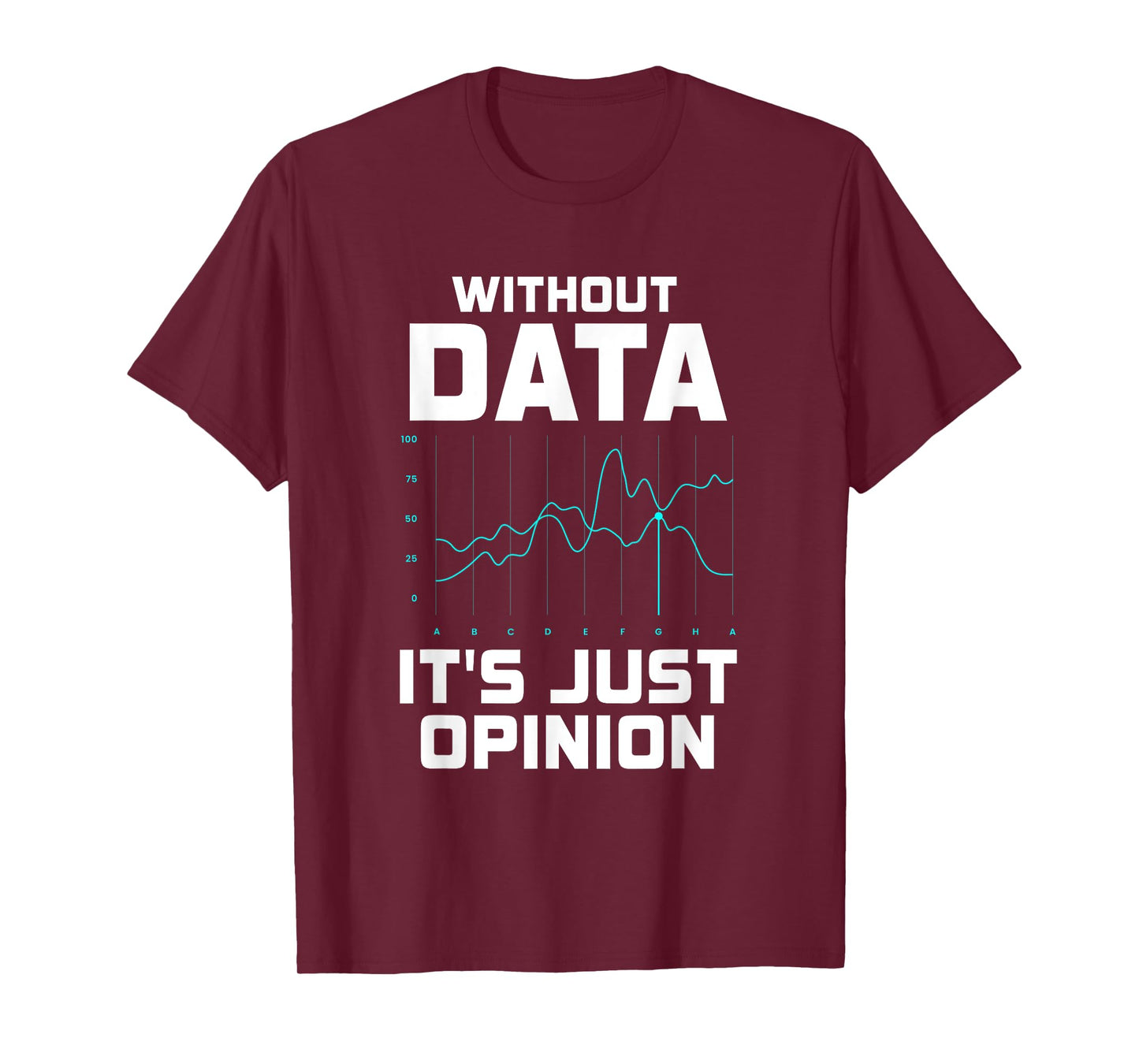 Without Data It's Just Opinion Funny Data Enthusiast T-Shirt