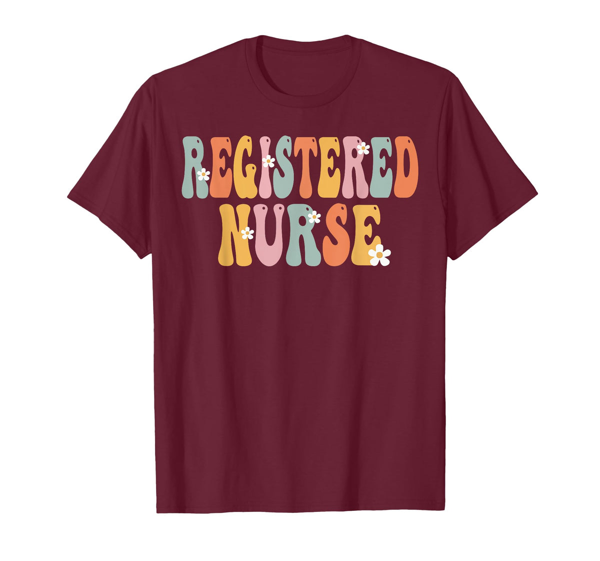 Registered Nurse Week Groovy Appreciation Day For Women Work T-Shirt