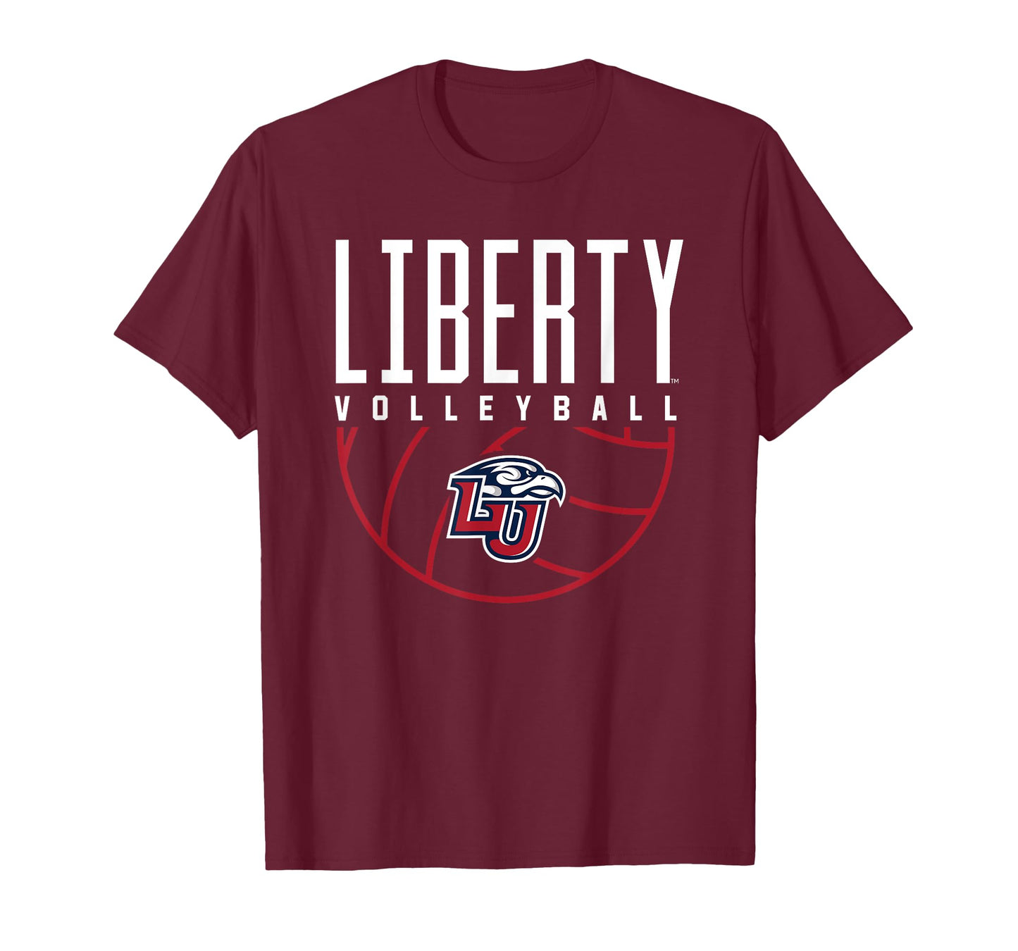Liberty University Flames Volleyball Arch T-Shirt