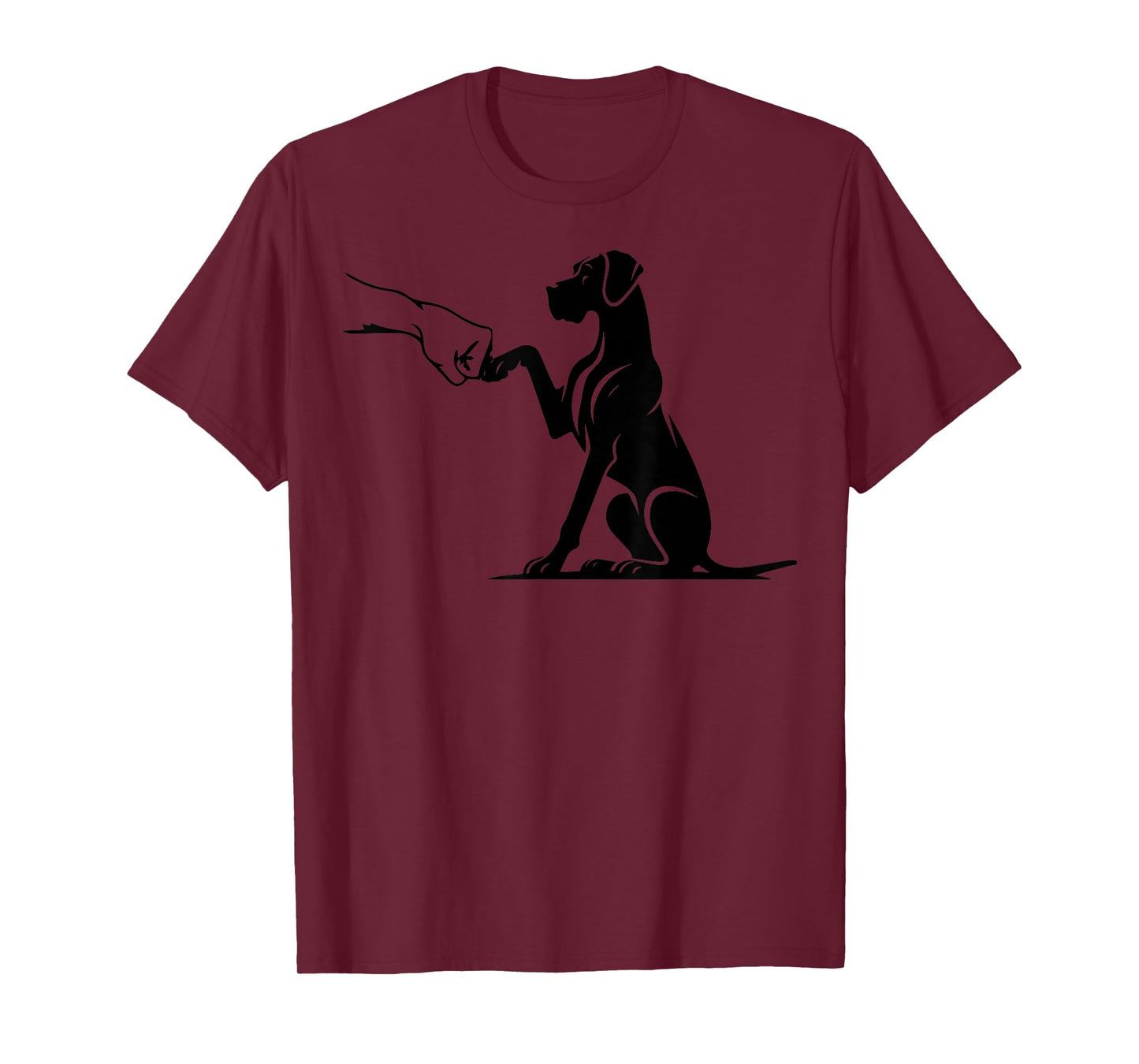 Great Dane with hand, Great Dane mom T-Shirt