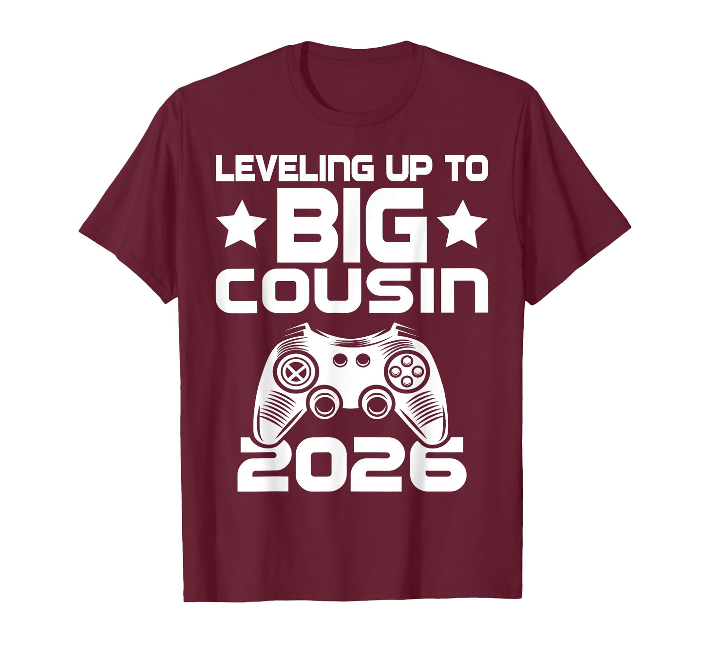 Leveling Up To Big Cousin 2026 Pregnancy Announcement T-Shirt