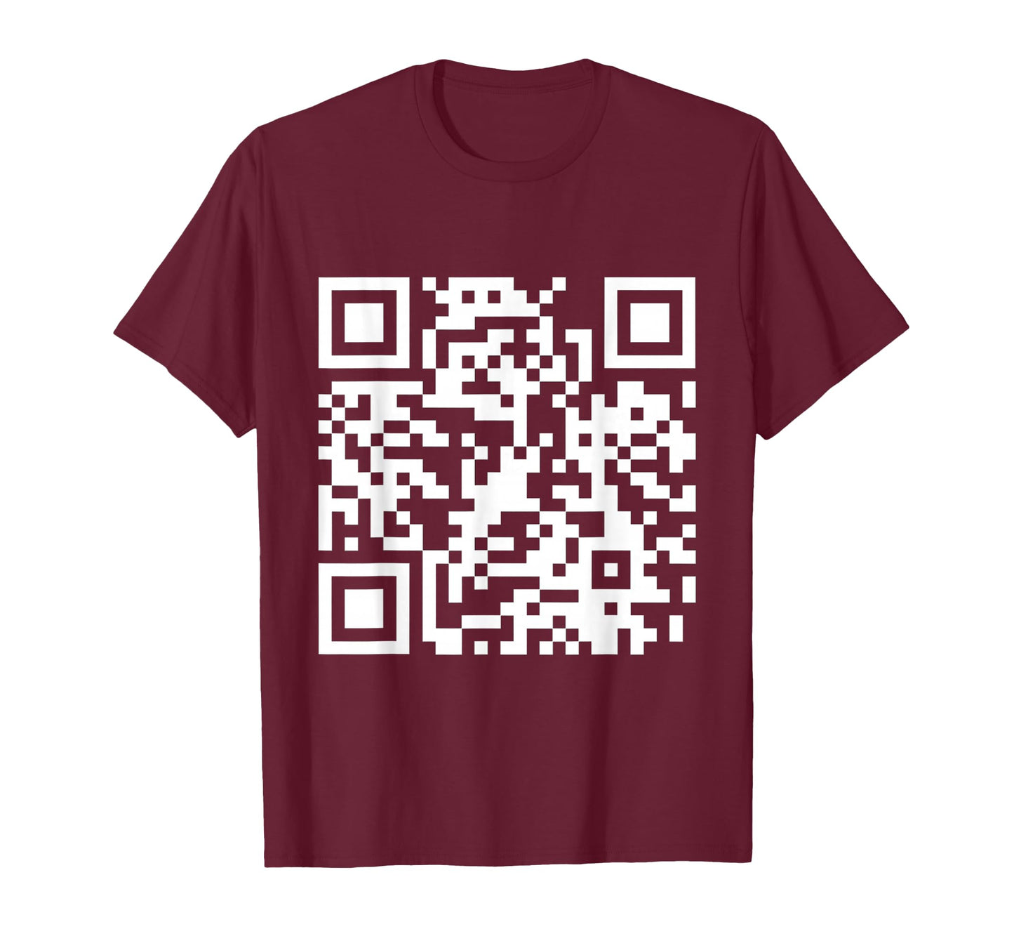 QR Scan Code Adult Sarcasm Humor F.ck You (White) T-Shirt