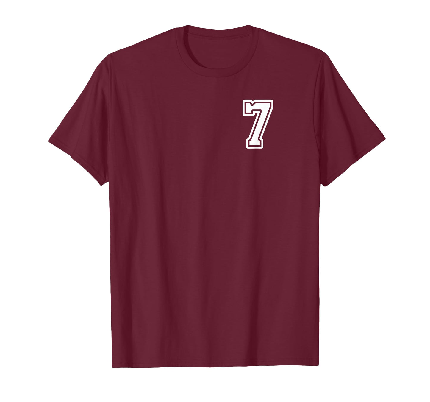 Number 7 Shirt #7 Player Sports Team Men Women Kids T-Shirt