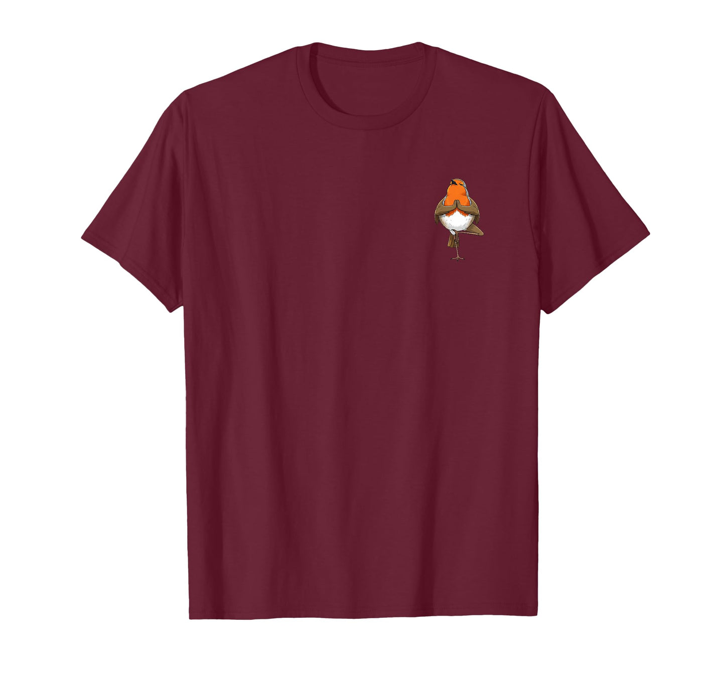 Robin Does Yoga Pose Meditation Funny Bird T-Shirt