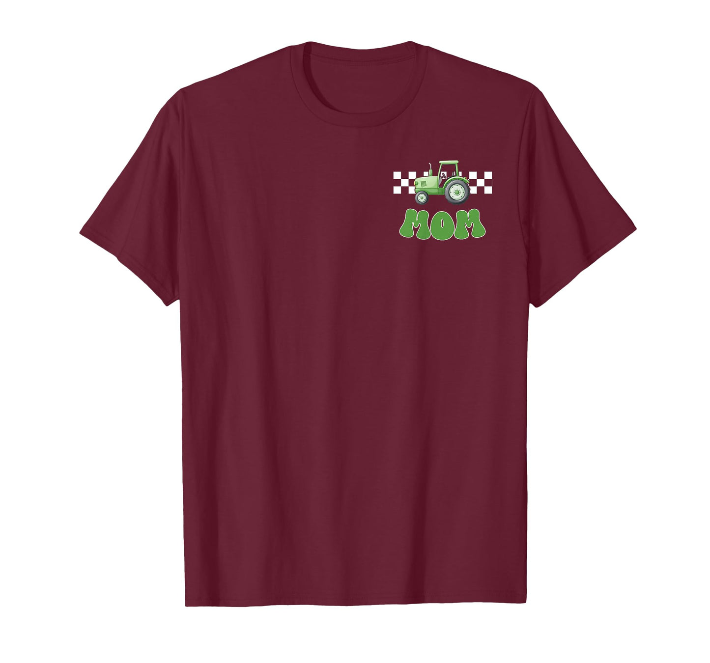 Mom of The Birthday Boy Tractors Farm Trucks Family Matching T-Shirt