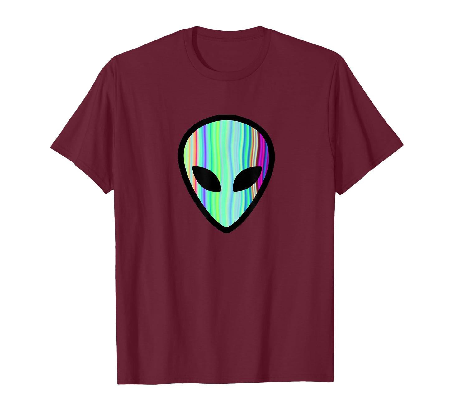 Alien Head - Holographic Cute UFO Tshirt Tee T-Shirt