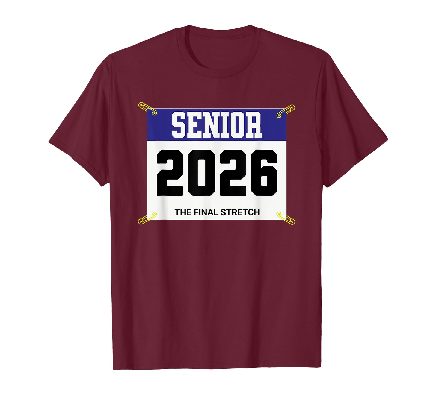 Cross Country Senior 2026 Race Bib T-Shirt