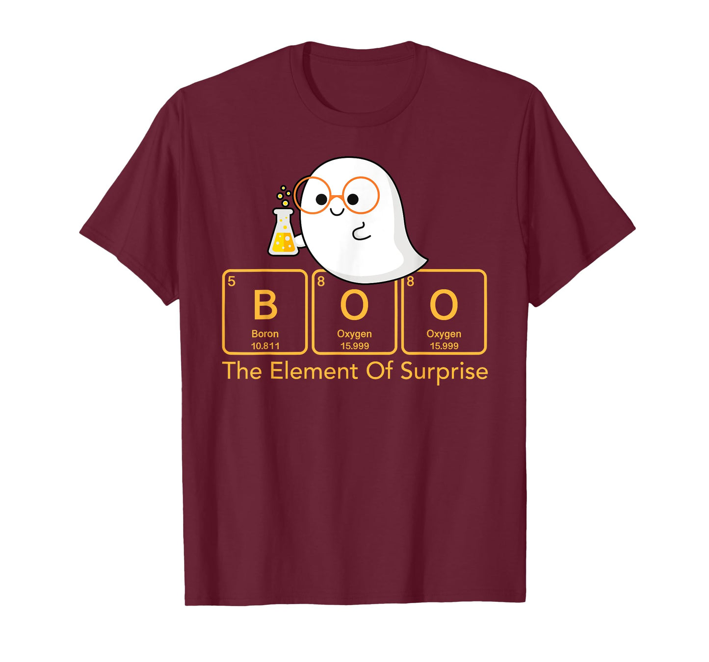 Chemistry Boo The Element Of Surprise Cute Chemist Halloween T-Shirt