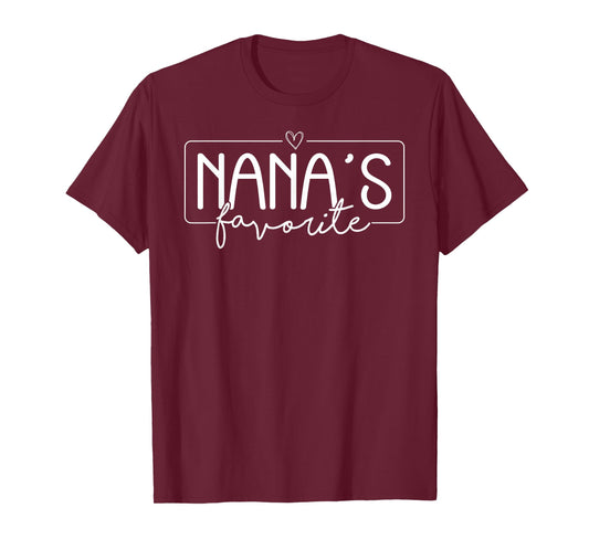 Nana's Favorite Grandchild Baby Grandson Granddaughter Quote T-Shirt