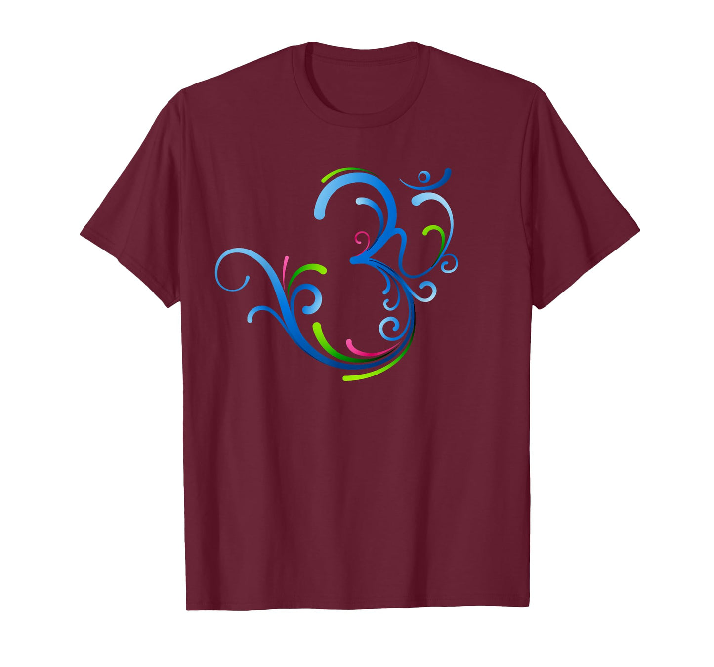 Om Shanti Peace Aum Dharma Yoga Hindu Buddhism Flower T-Shirt