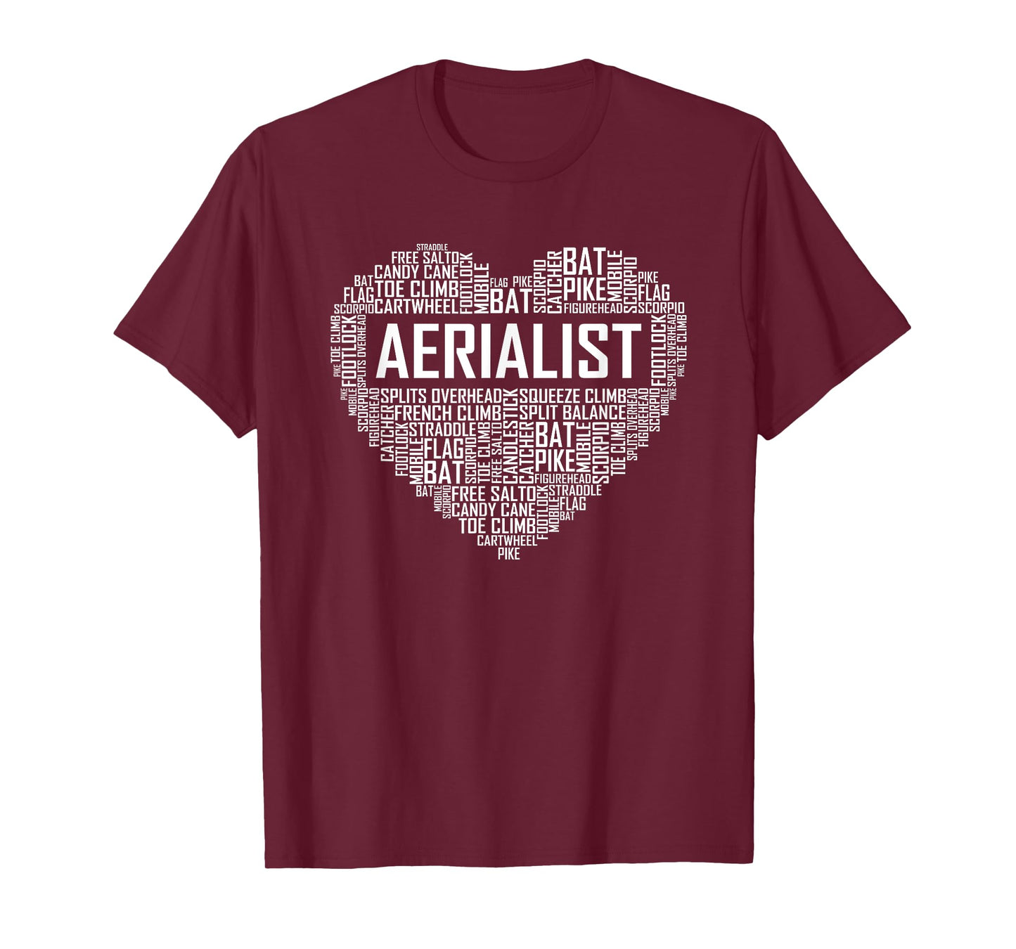 Aerialist Gifts Heart Aerial Yoga Lover Gift Yogi T-Shirt