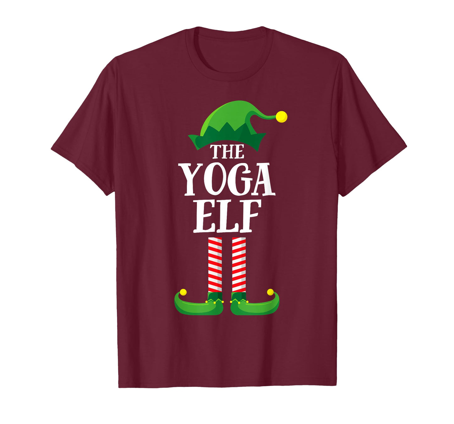 Yoga Elf Matching Family Group Christmas Party T-Shirt