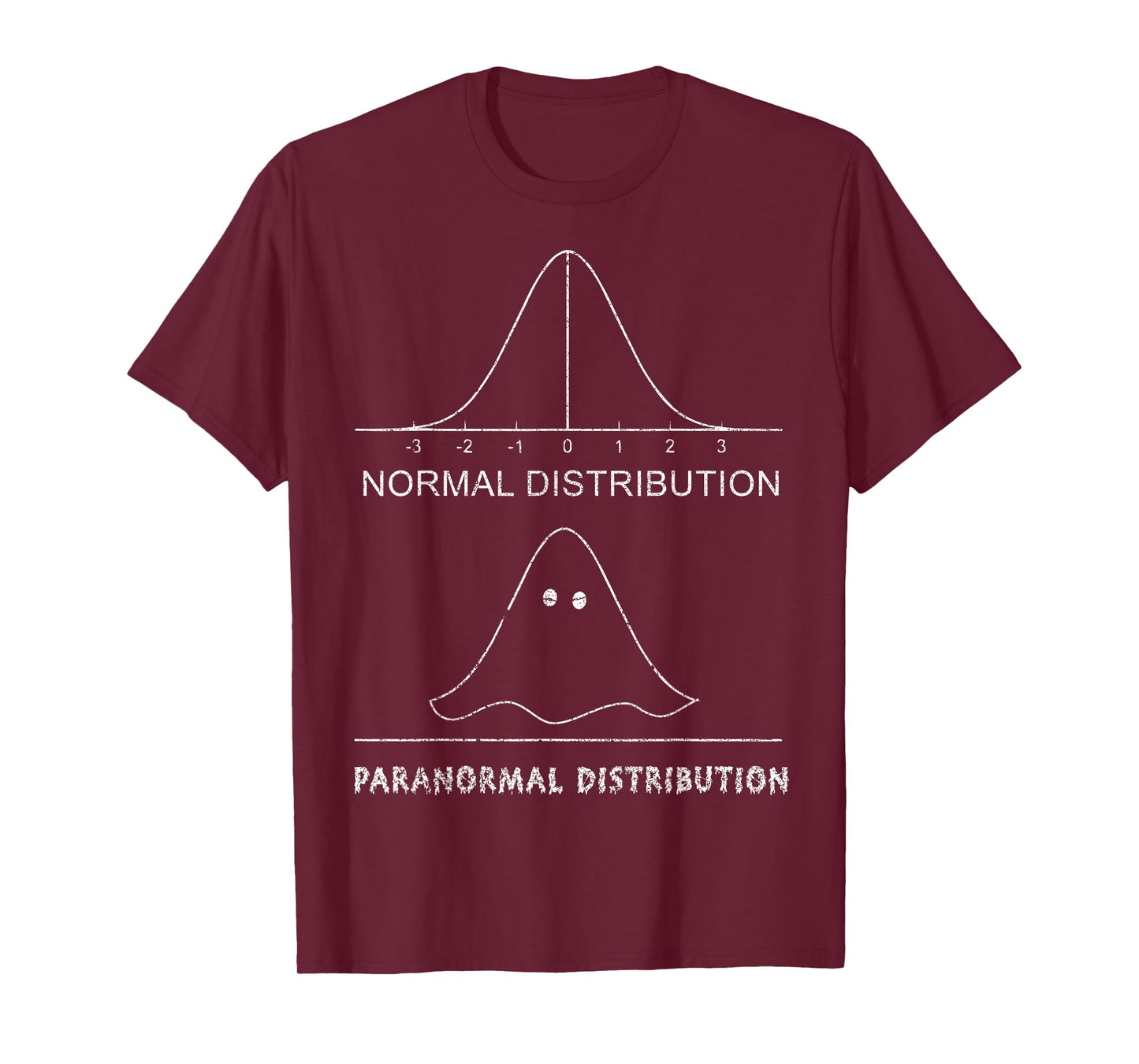 Normal Paranormal Distribution Funny Math Ghost Halloween T-Shirt