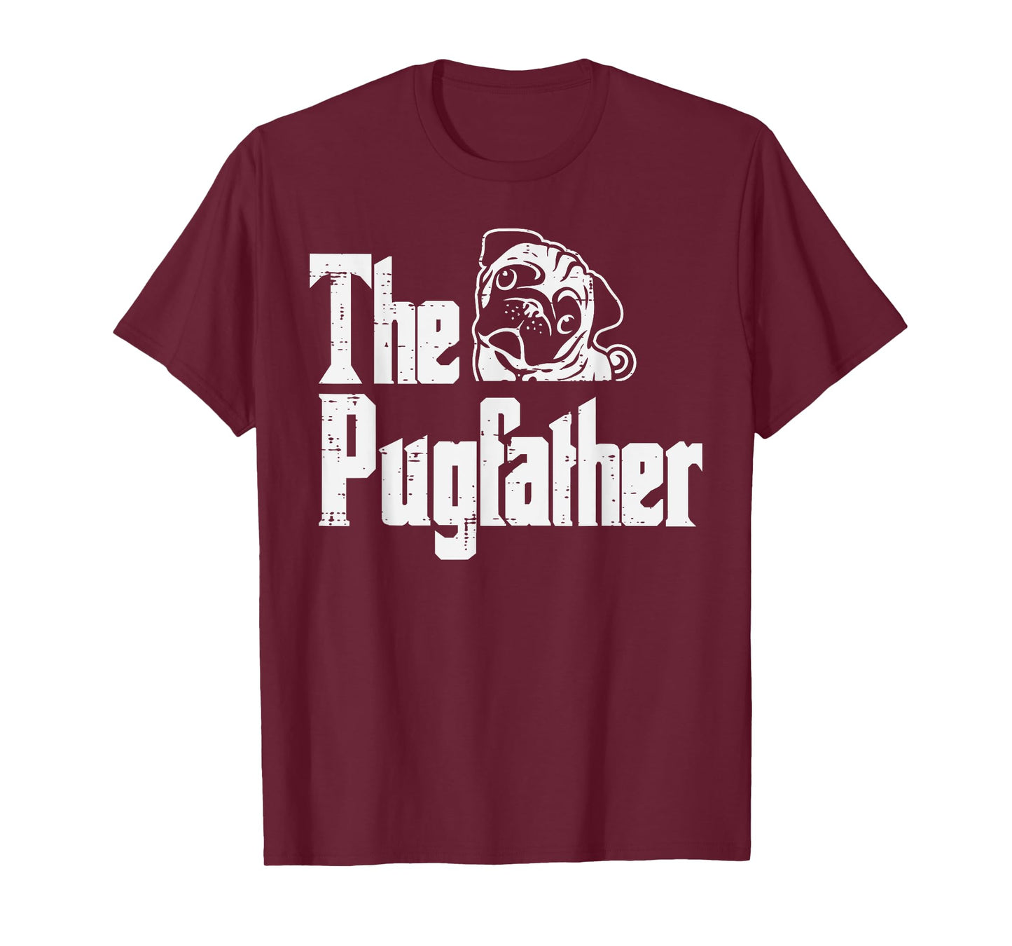 Fathers Day The Pug Father Pug Daddy Papa Fur Dad Dog Owner T-Shirt for Men